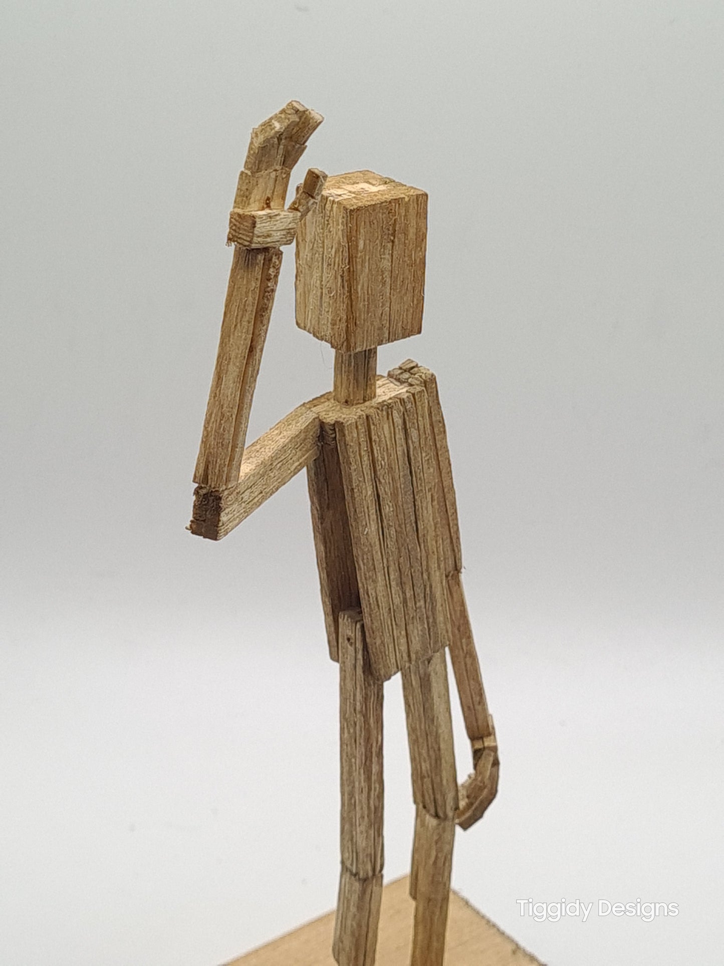 Hi - Handcrafted Wooden Matchstick Figures - Gifts, Ornaments and Decor By Tiggidy Designs