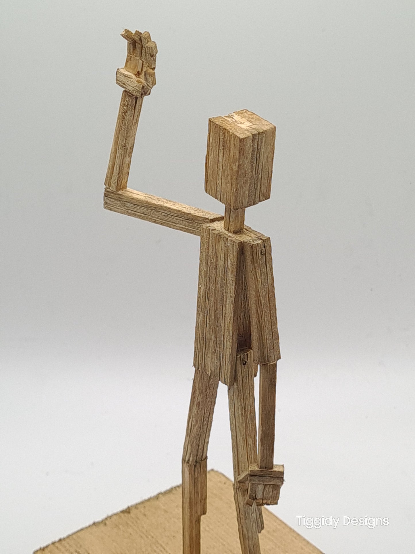 Hi - Handcrafted Wooden Matchstick Figures - Gifts, Ornaments and Decor By Tiggidy Designs