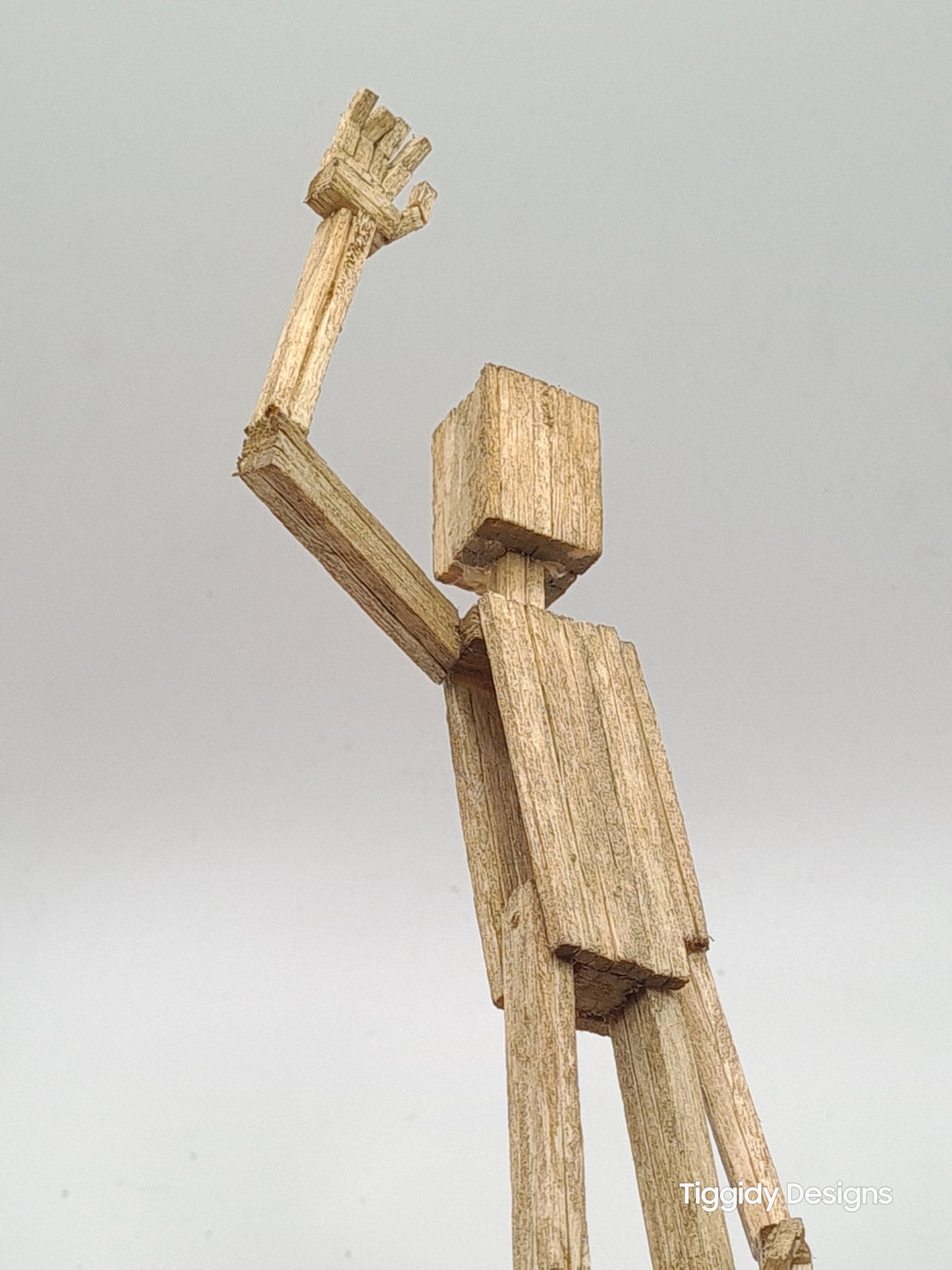 Hi - Handcrafted Wooden Matchstick Figures - Gifts, Ornaments and Decor By Tiggidy Designs