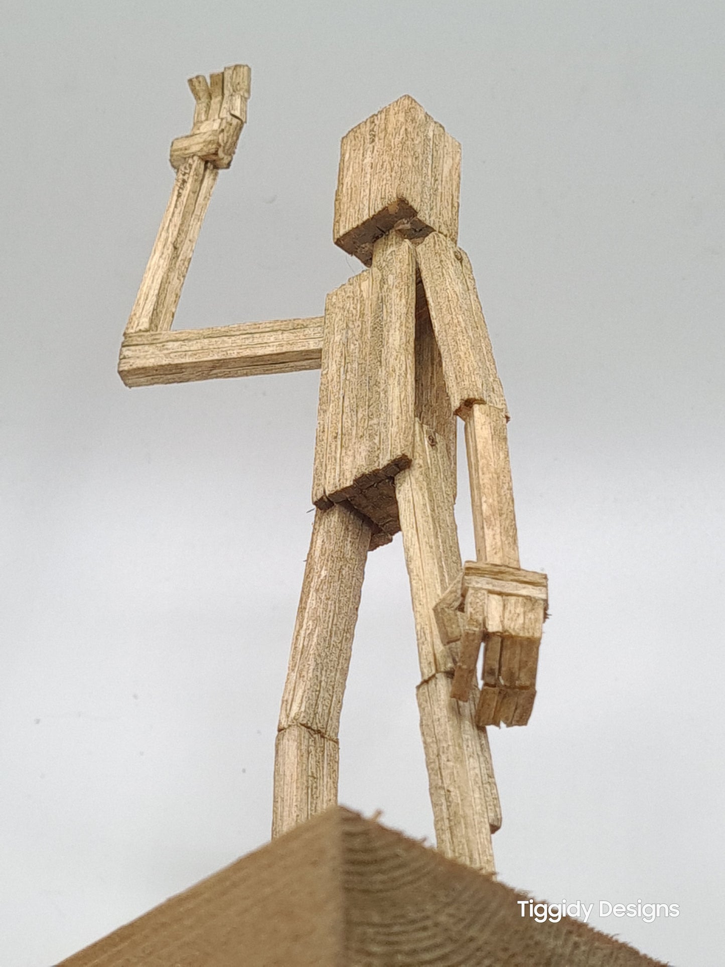 Hi - Handcrafted Wooden Matchstick Figures - Gifts, Ornaments and Decor By Tiggidy Designs