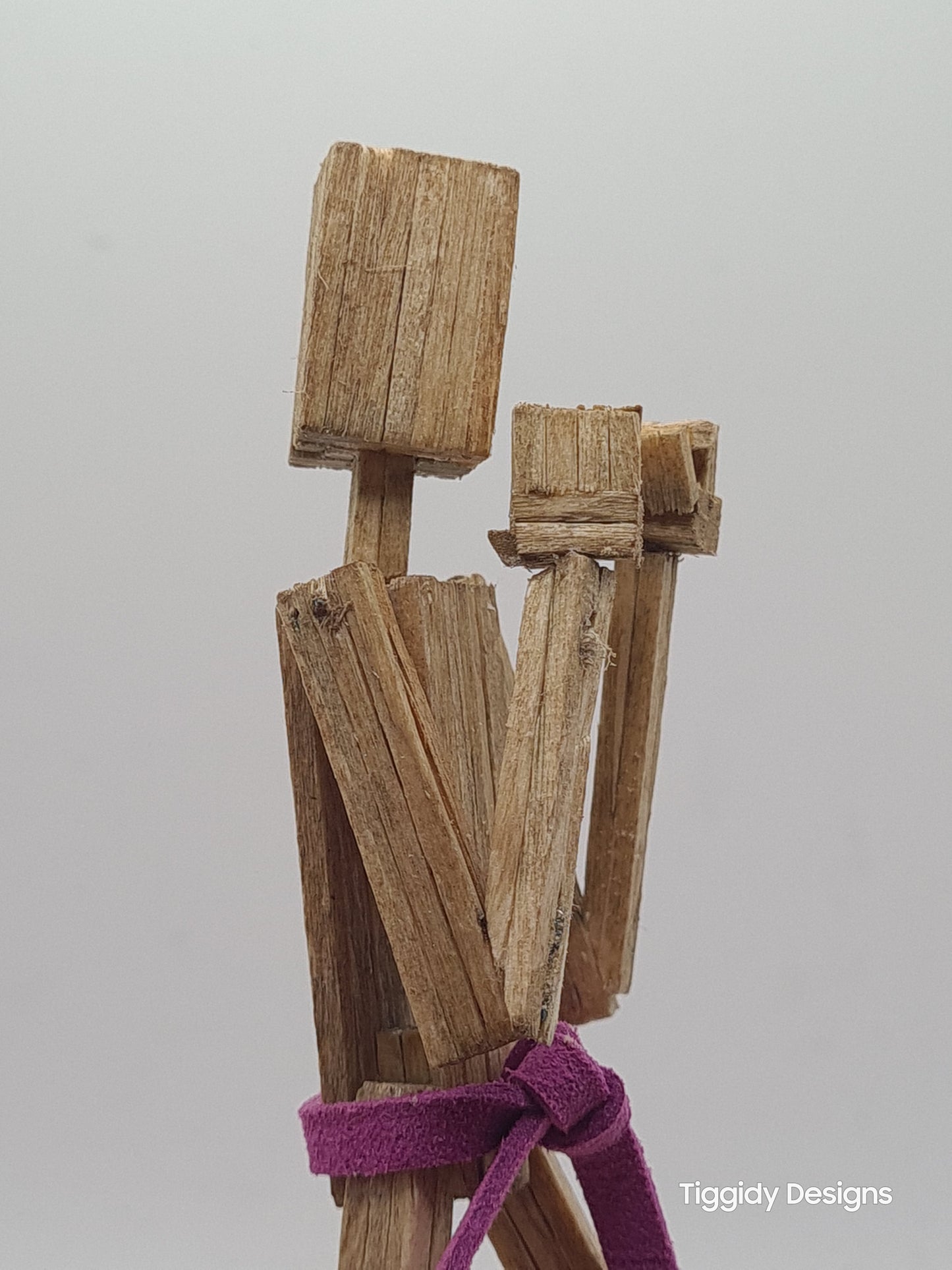 Guard Stance - Handcrafted Wooden Matchstick Figures - Gifts, Ornaments and Decor By Tiggidy Designs