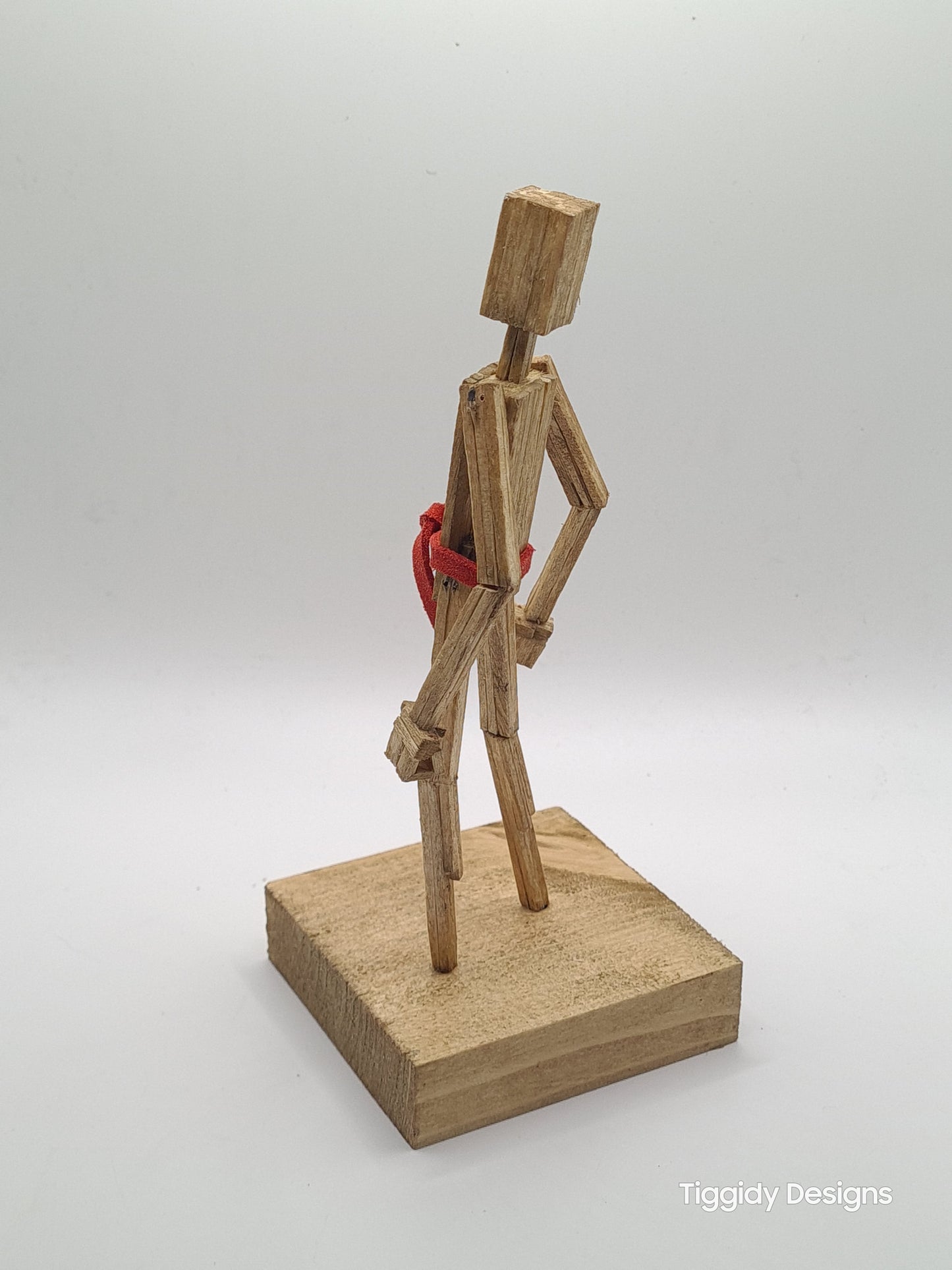 Say It With Your Chest - Handcrafted Wooden Matchstick Figures - Gifts, Ornaments and Decor By Tiggidy Designs