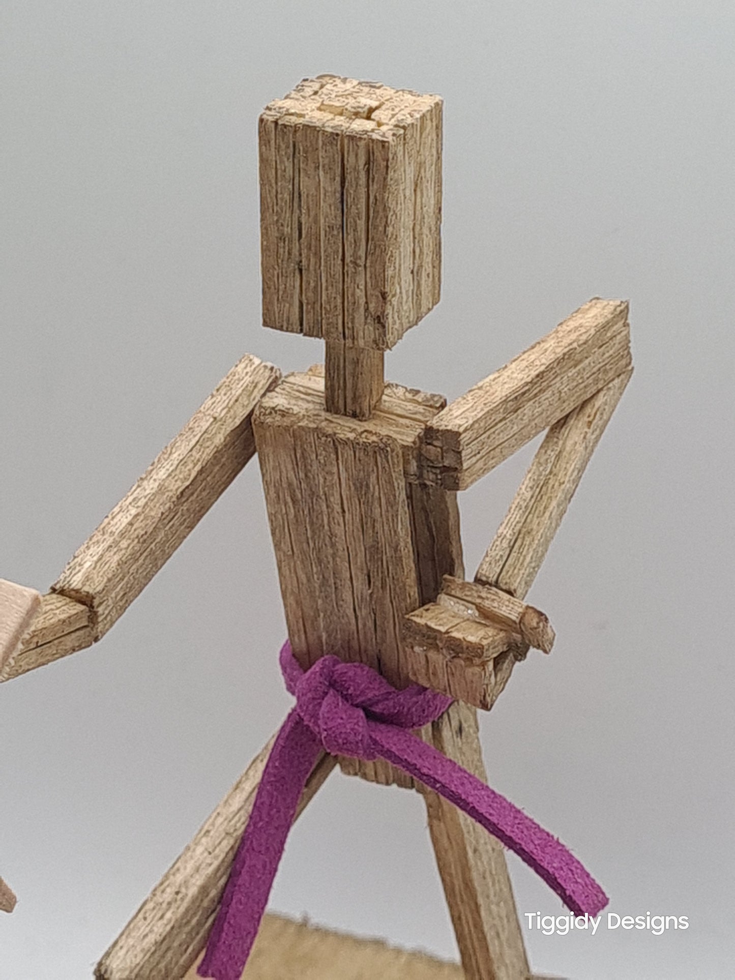 Breaking Board - The Puncher - Handcrafted Wooden Matchstick Figures - Gifts, Ornaments and Decor By Tiggidy Designs