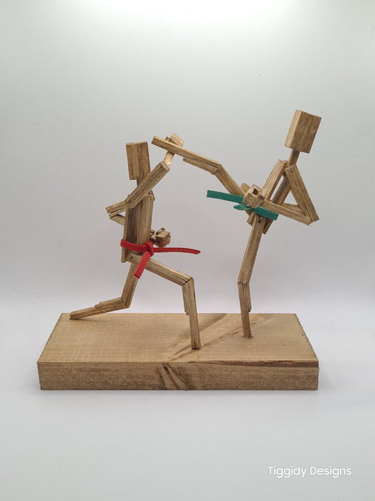 High Block - Handcrafted Wooden Matchstick Figures - Gifts, Ornaments and Decor By Tiggidy Designs