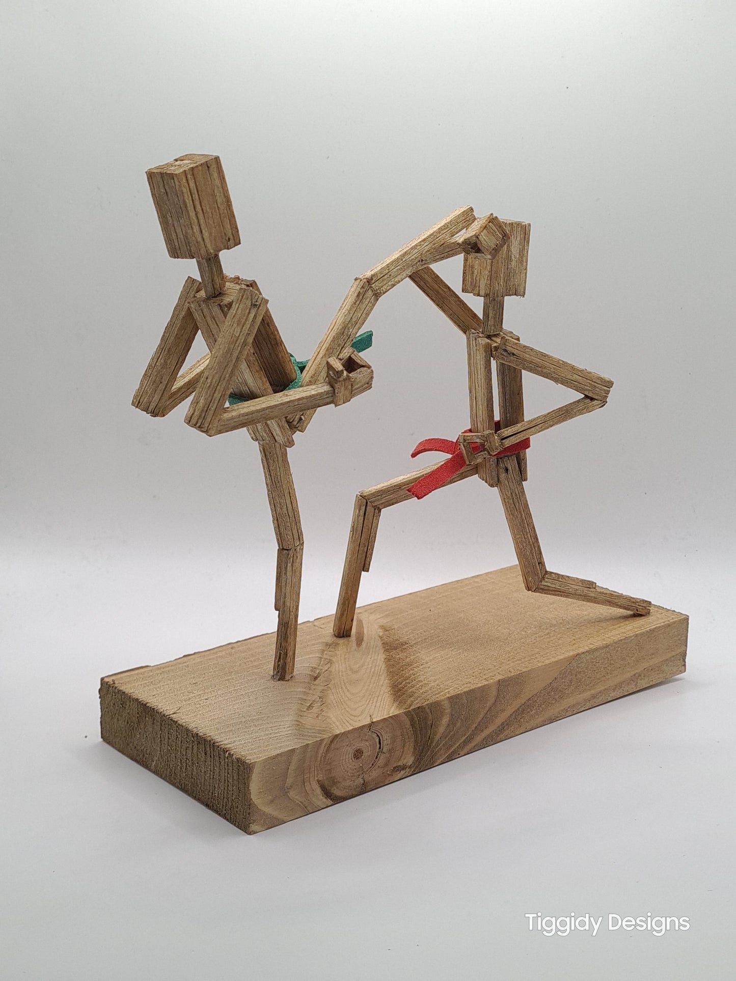 High Block - Handcrafted Wooden Matchstick Figures - Gifts, Ornaments and Decor By Tiggidy Designs