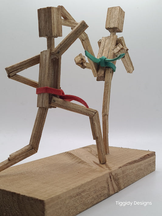 High Block - Handcrafted Wooden Matchstick Figures - Gifts, Ornaments and Decor By Tiggidy Designs