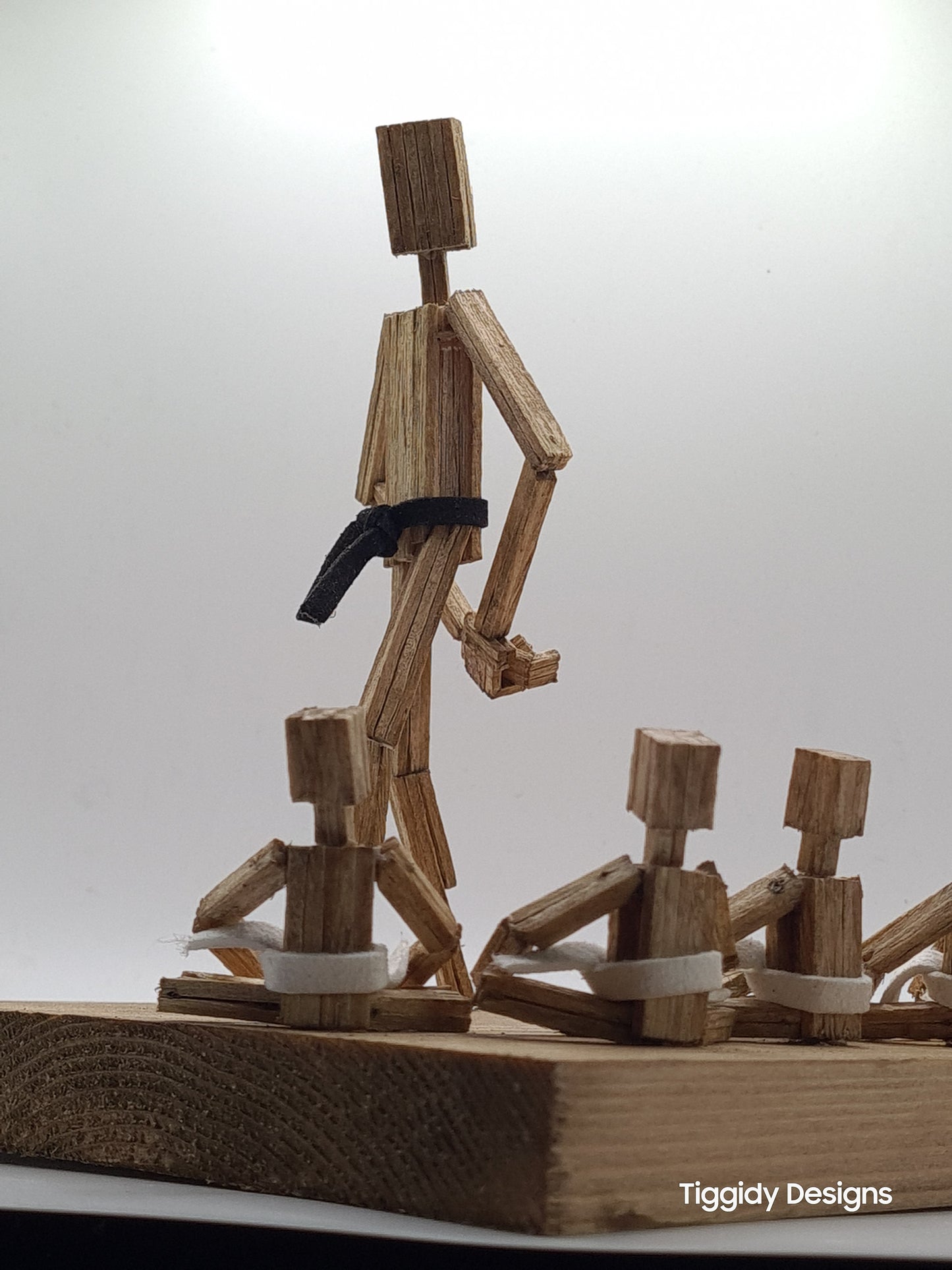 Teacher and Students - Handcrafted Wooden Matchstick Figures - Gifts, Ornaments and Decor By Tiggidy Designs