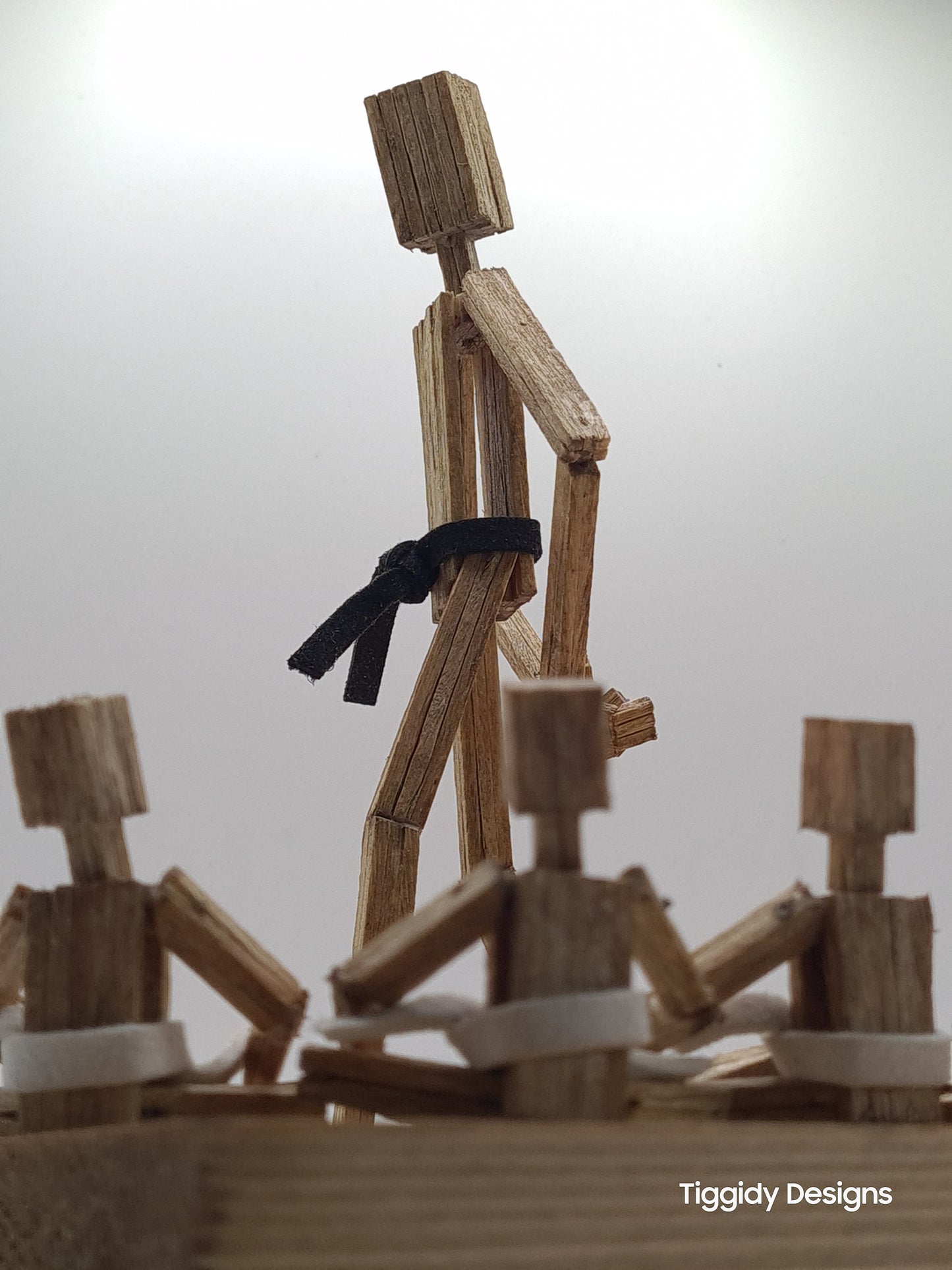 Teacher and Students - Handcrafted Wooden Matchstick Figures - Gifts, Ornaments and Decor By Tiggidy Designs