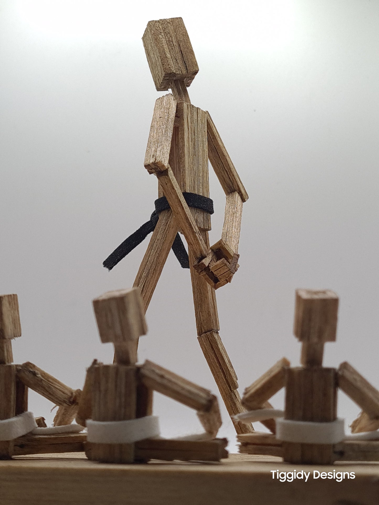 Teacher and Students - Handcrafted Wooden Matchstick Figures - Gifts, Ornaments and Decor By Tiggidy Designs