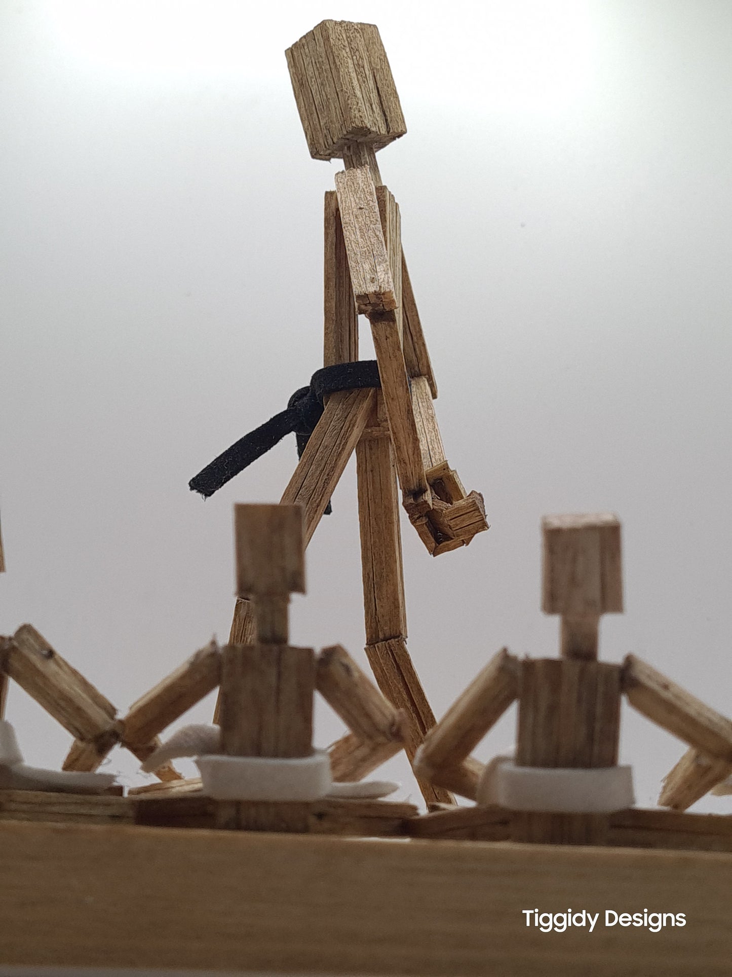 Teacher and Students - Handcrafted Wooden Matchstick Figures - Gifts, Ornaments and Decor By Tiggidy Designs