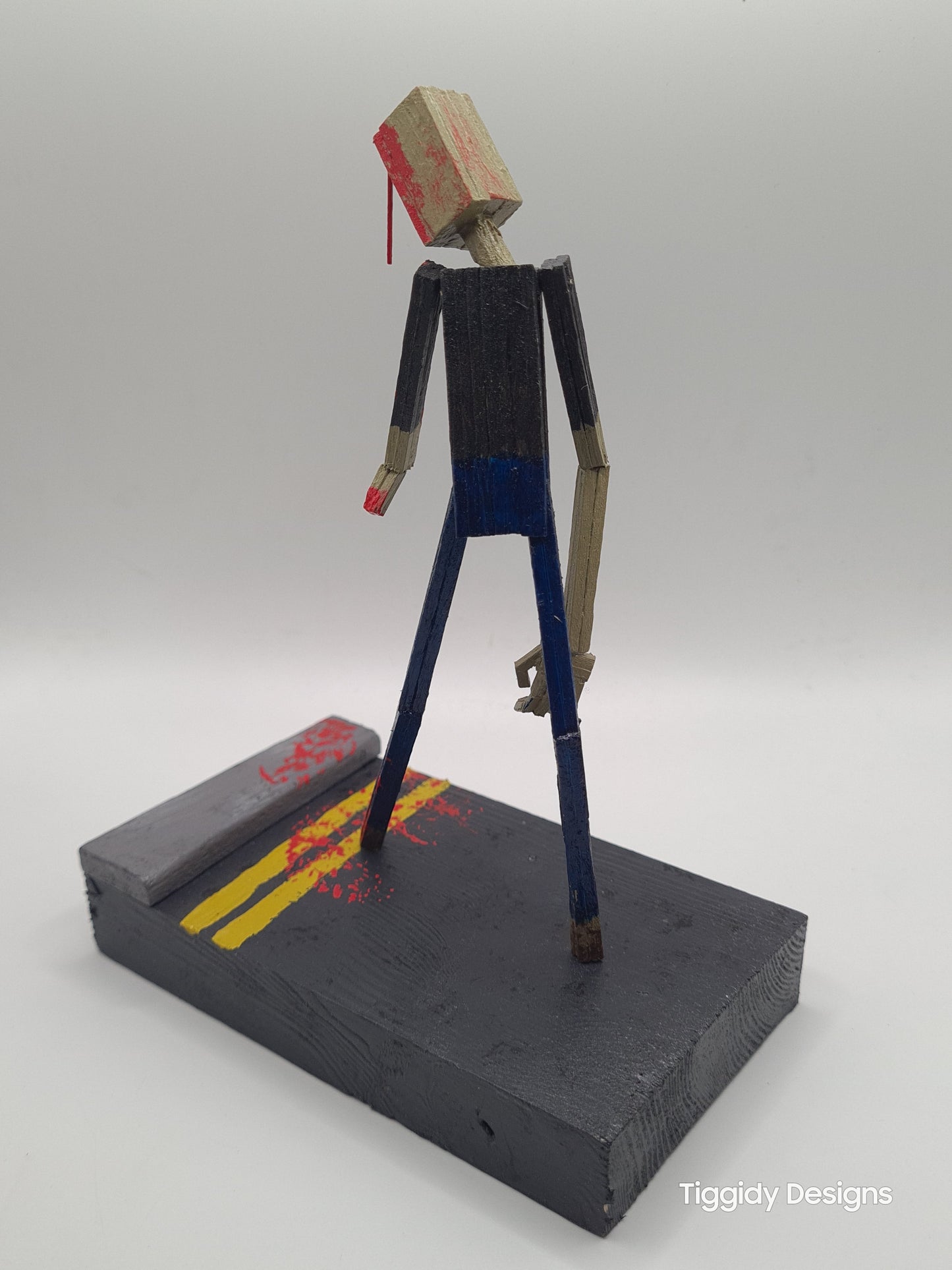 He's Armless - Handcrafted Wooden Matchstick Figures - Gifts, Ornaments and Decor By Tiggidy Designs