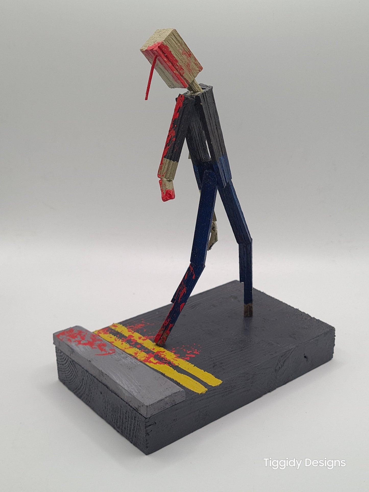 He's Armless - Handcrafted Wooden Matchstick Figures - Gifts, Ornaments and Decor By Tiggidy Designs