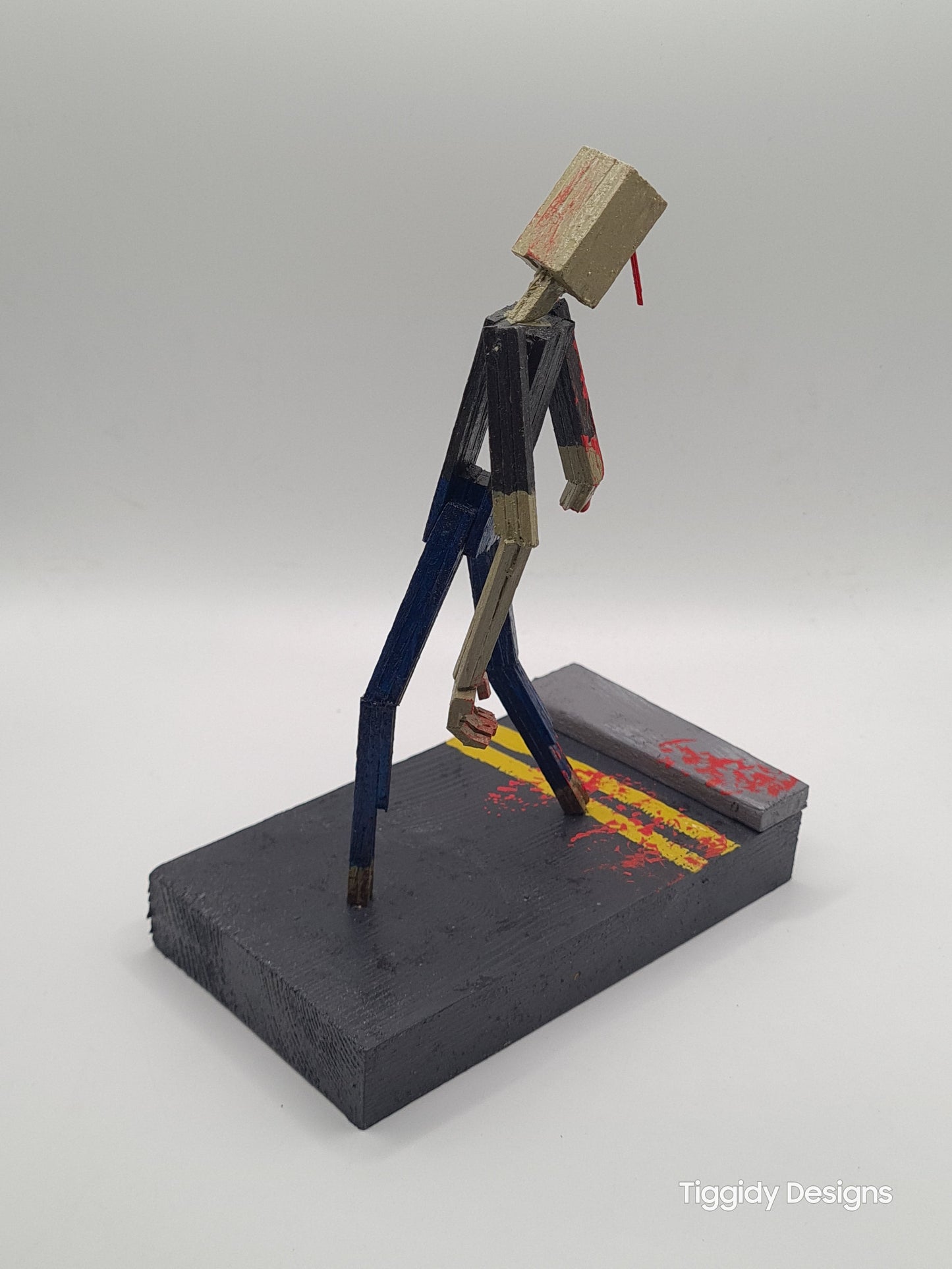 He's Armless - Handcrafted Wooden Matchstick Figures - Gifts, Ornaments and Decor By Tiggidy Designs