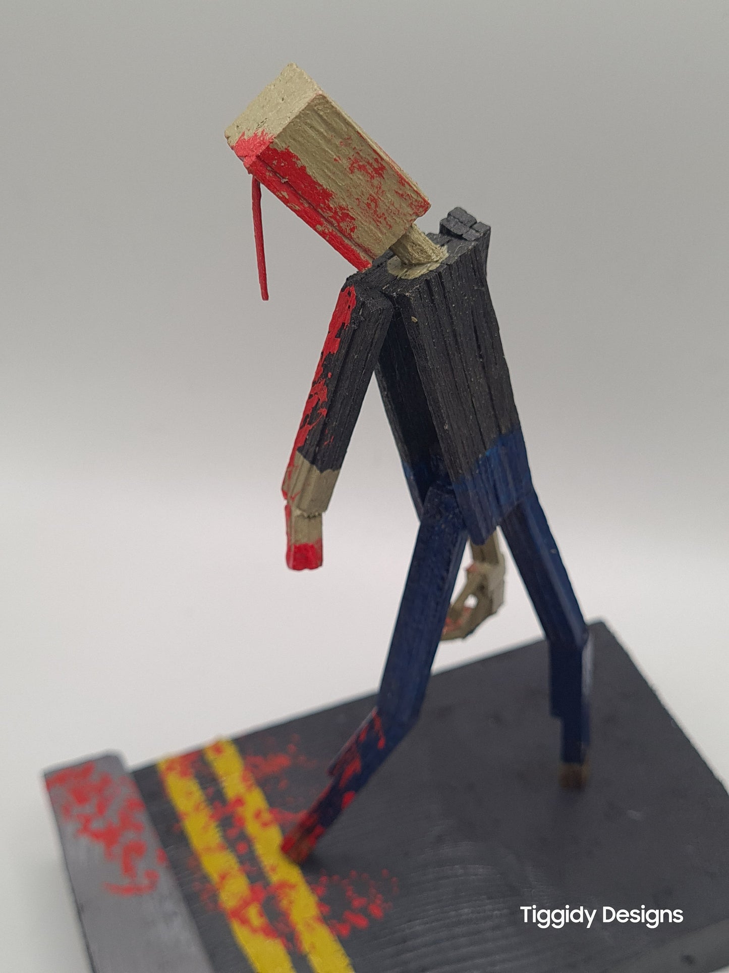 He's Armless - Handcrafted Wooden Matchstick Figures - Gifts, Ornaments and Decor By Tiggidy Designs