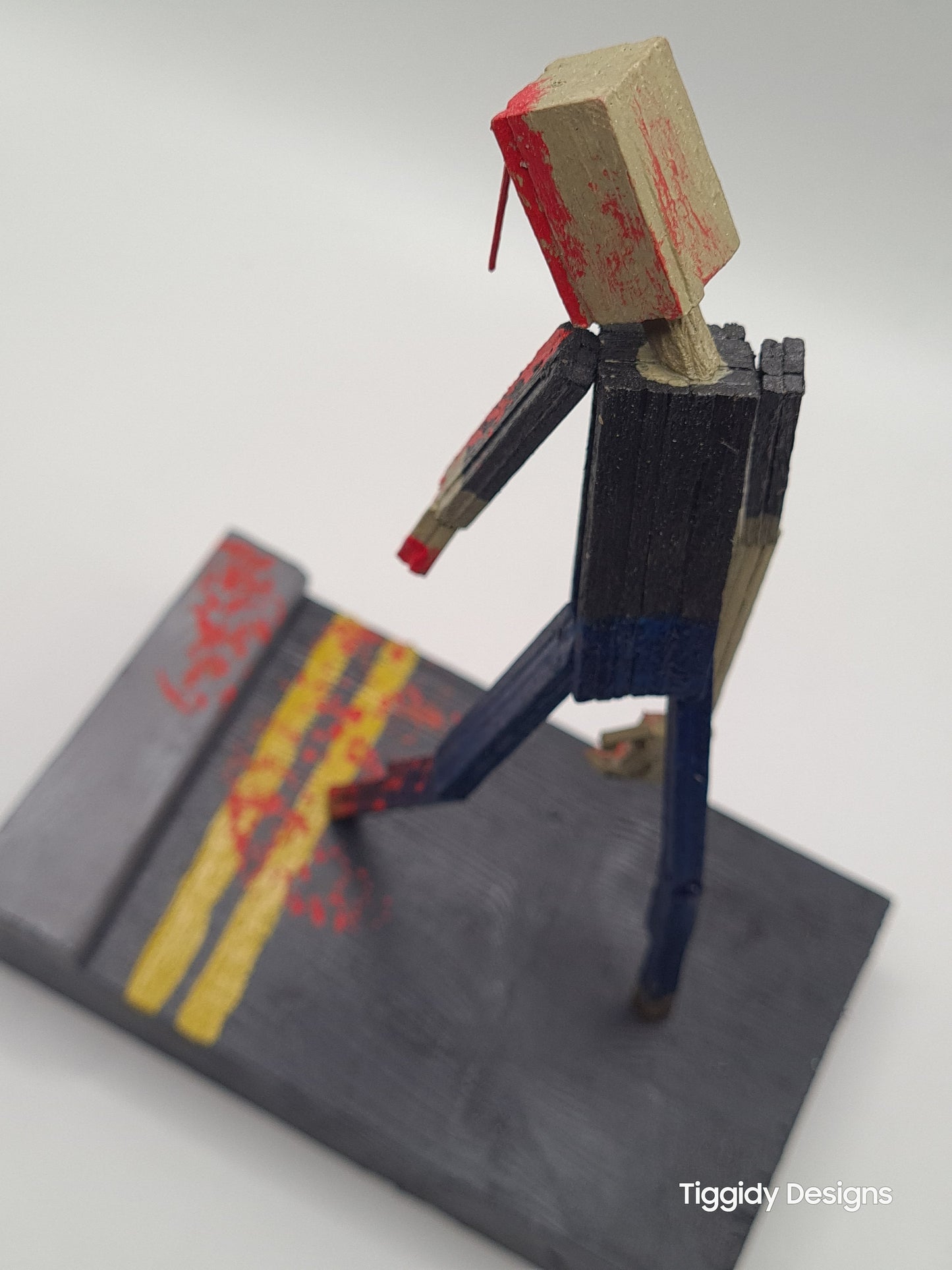 He's Armless - Handcrafted Wooden Matchstick Figures - Gifts, Ornaments and Decor By Tiggidy Designs