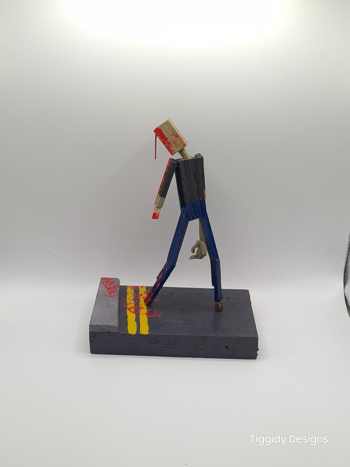 He's Armless - Handcrafted Wooden Matchstick Figures - Gifts, Ornaments and Decor By Tiggidy Designs