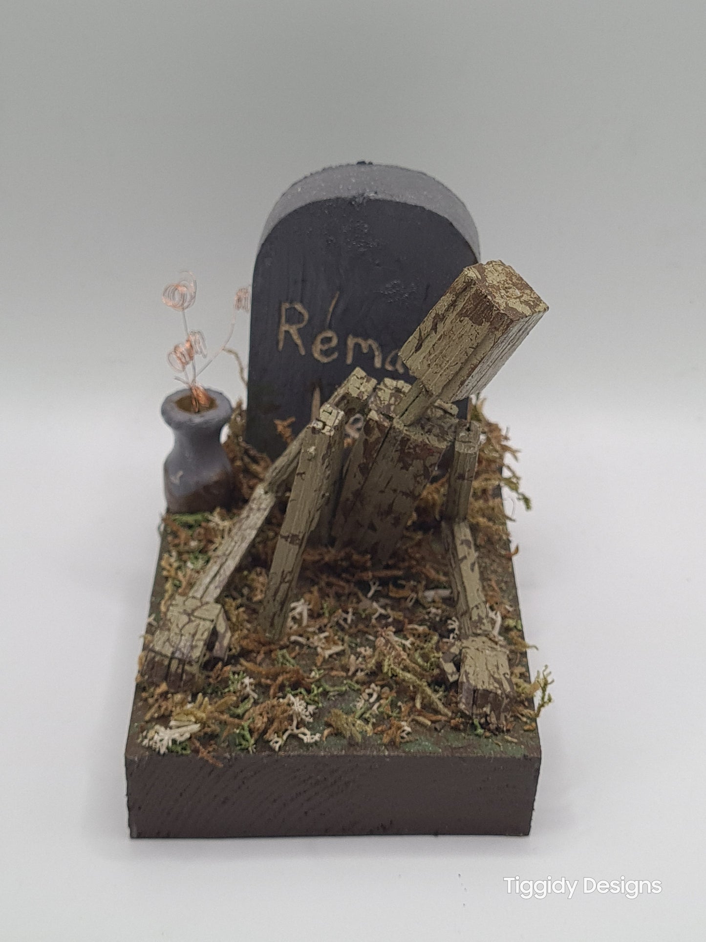 One Foot In The Grave - Handcrafted Wooden Matchstick Figures - Gifts, Ornaments and Decor By Tiggidy Designs