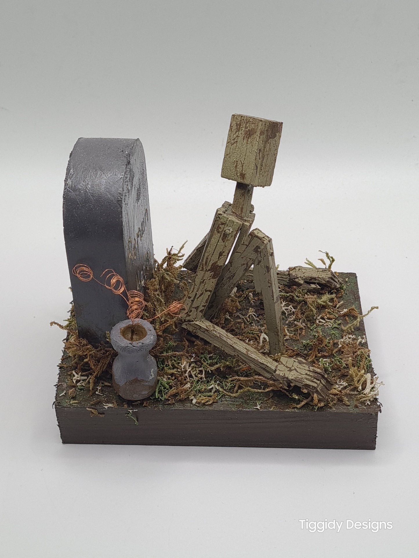 One Foot In The Grave - Handcrafted Wooden Matchstick Figures - Gifts, Ornaments and Decor By Tiggidy Designs