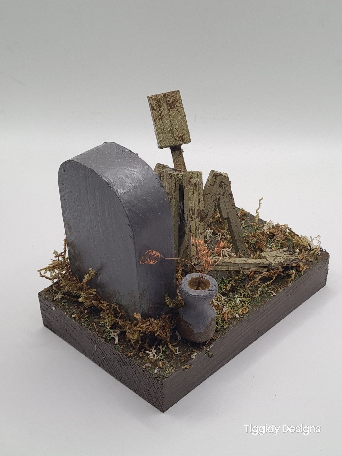 One Foot In The Grave - Handcrafted Wooden Matchstick Figures - Gifts, Ornaments and Decor By Tiggidy Designs