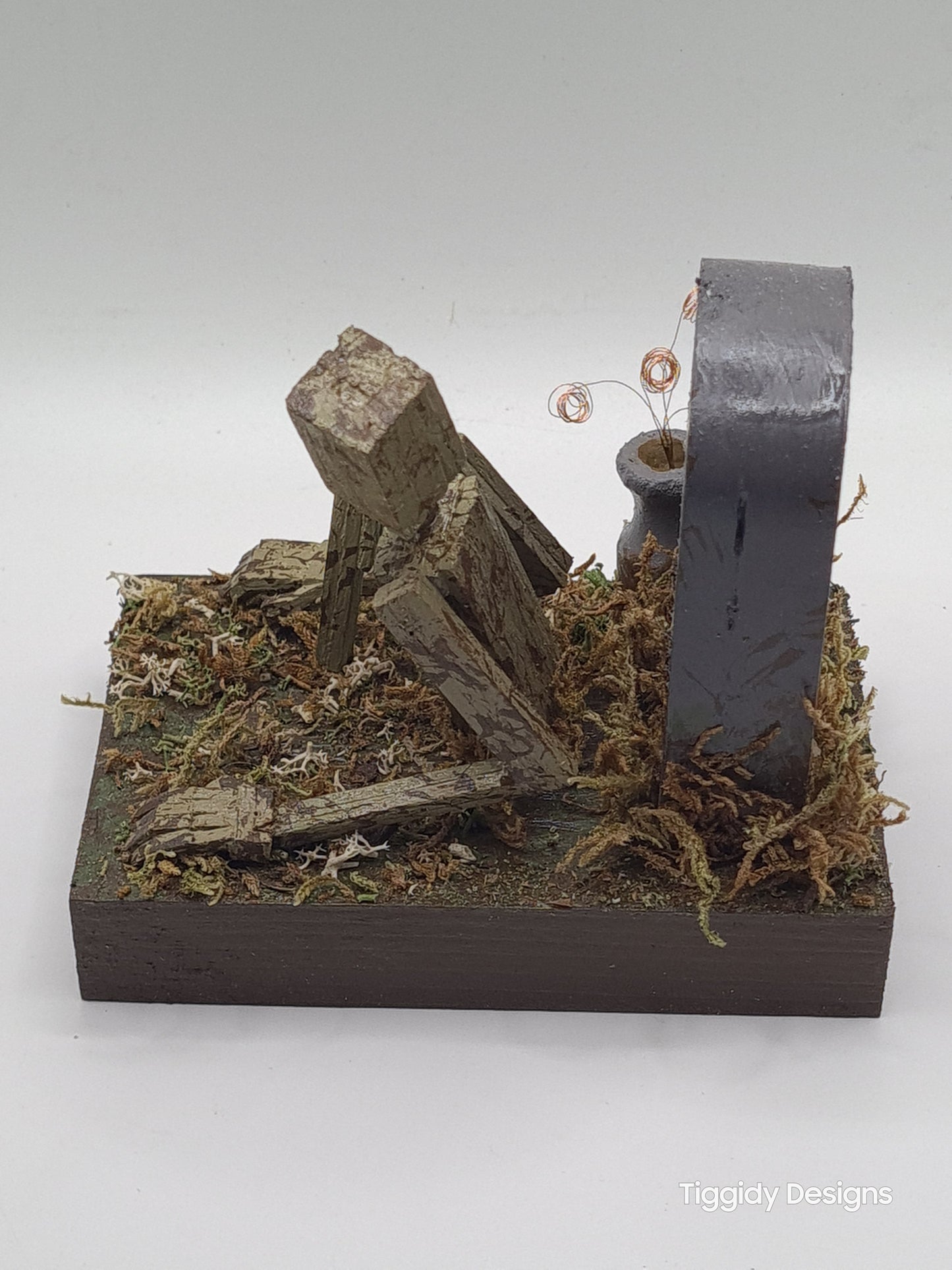 One Foot In The Grave - Handcrafted Wooden Matchstick Figures - Gifts, Ornaments and Decor By Tiggidy Designs