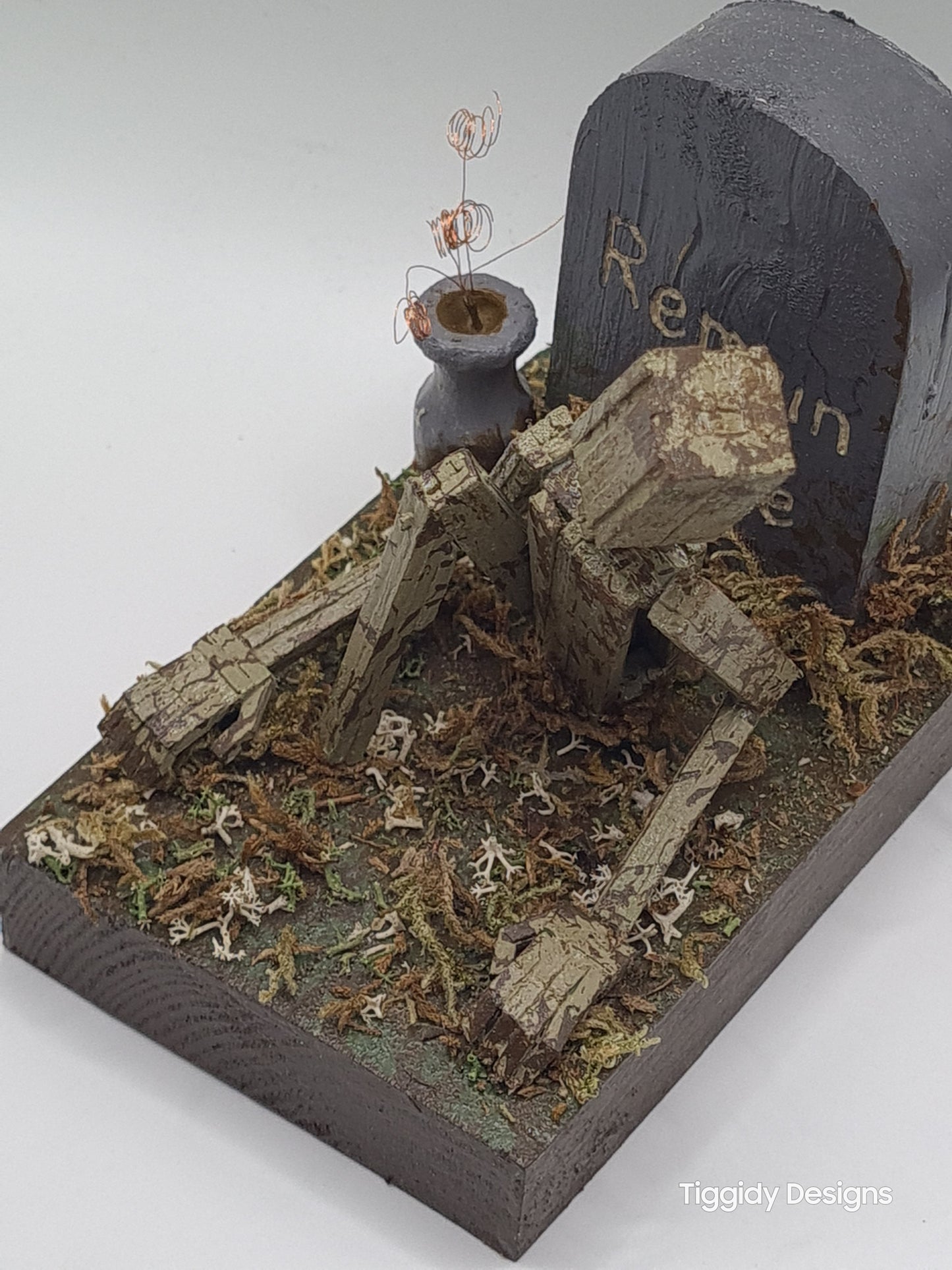 One Foot In The Grave - Handcrafted Wooden Matchstick Figures - Gifts, Ornaments and Decor By Tiggidy Designs