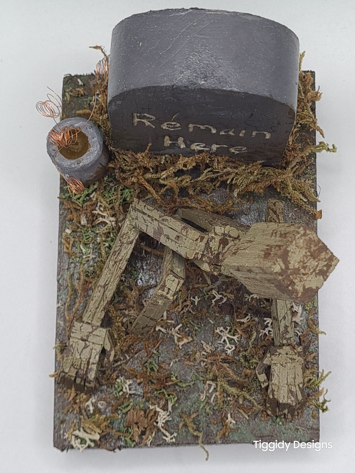 One Foot In The Grave - Handcrafted Wooden Matchstick Figures - Gifts, Ornaments and Decor By Tiggidy Designs