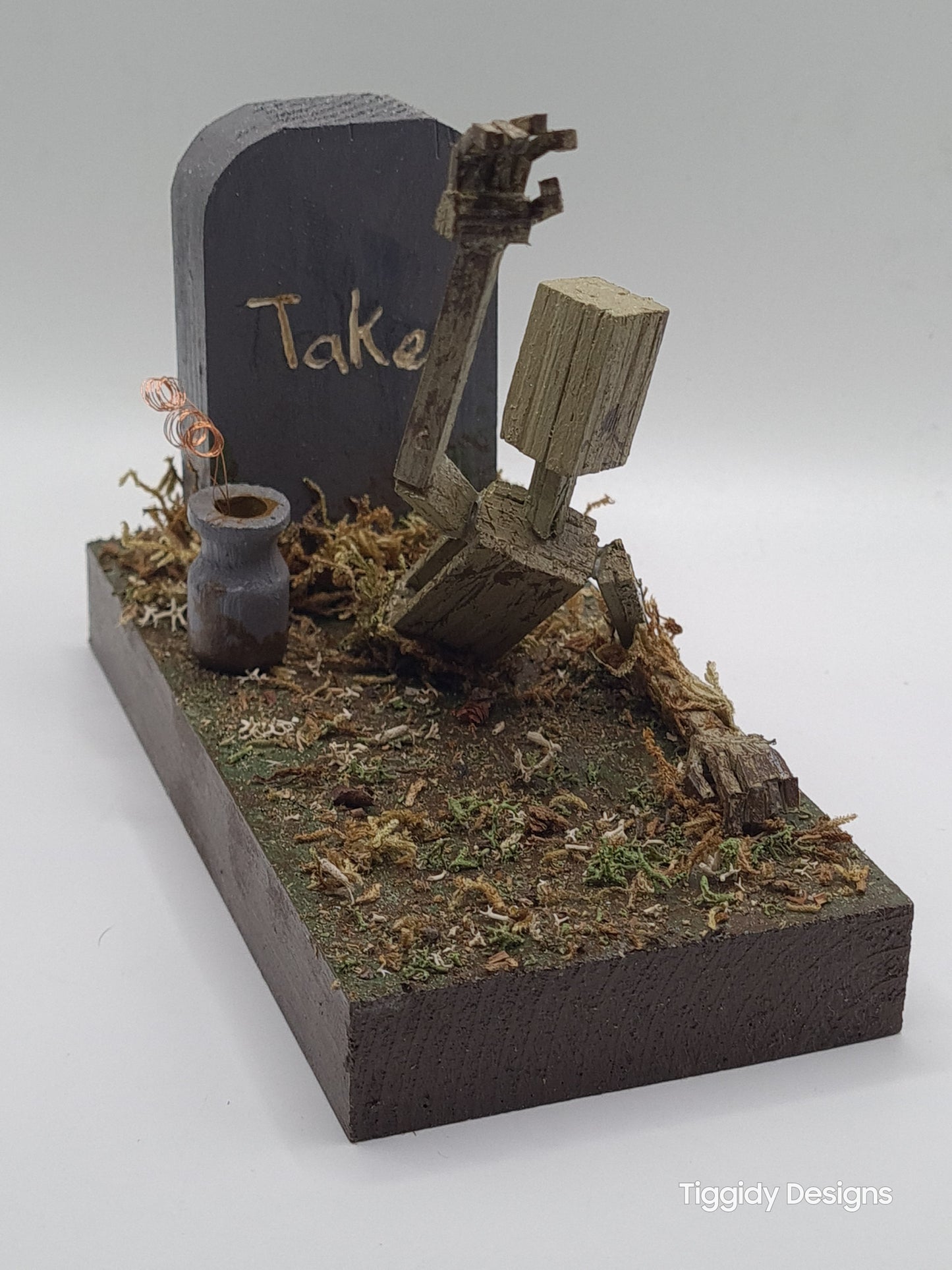 Reaching From The Grave - Handcrafted Wooden Matchstick Figures - Gifts, Ornaments and Decor By Tiggidy Designs