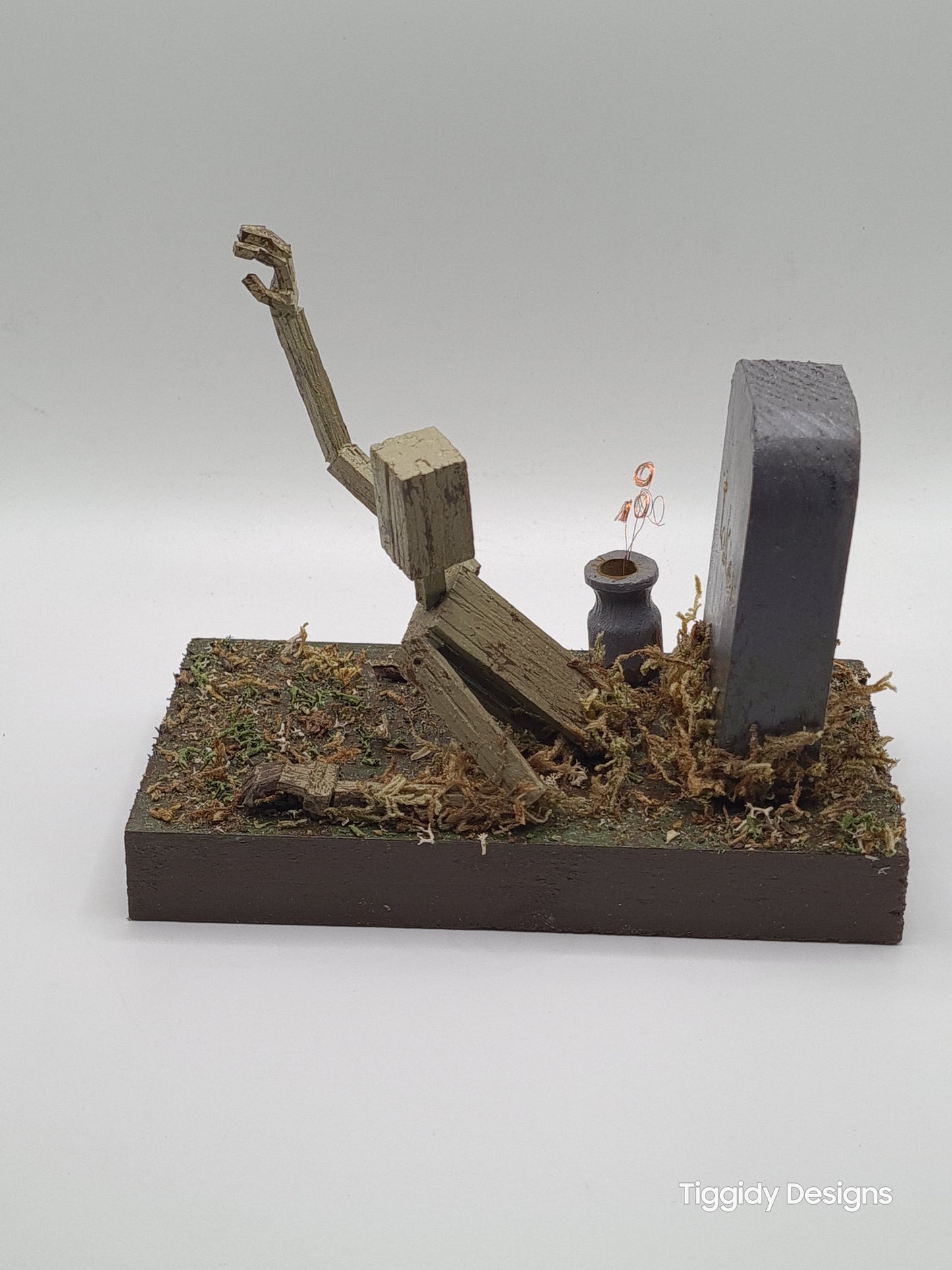 Reaching From The Grave - Handcrafted Wooden Matchstick Figures - Gifts, Ornaments and Decor By Tiggidy Designs