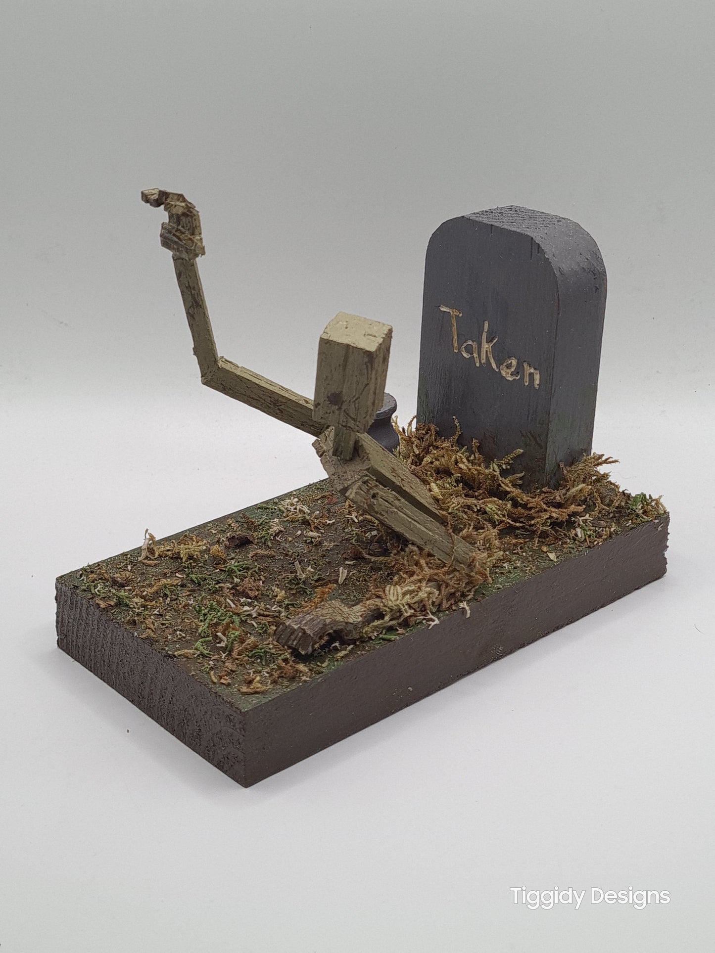 Reaching From The Grave - Handcrafted Wooden Matchstick Figures - Gifts, Ornaments and Decor By Tiggidy Designs