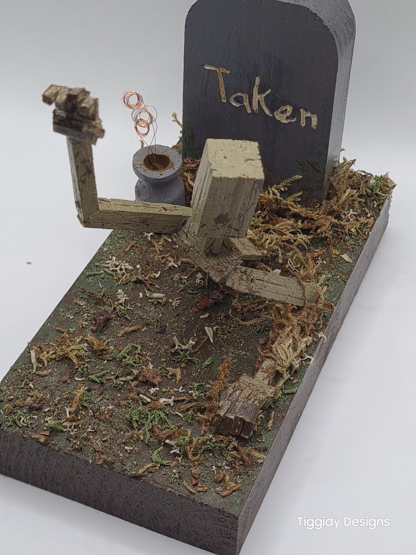 Reaching From The Grave - Handcrafted Wooden Matchstick Figures - Gifts, Ornaments and Decor By Tiggidy Designs