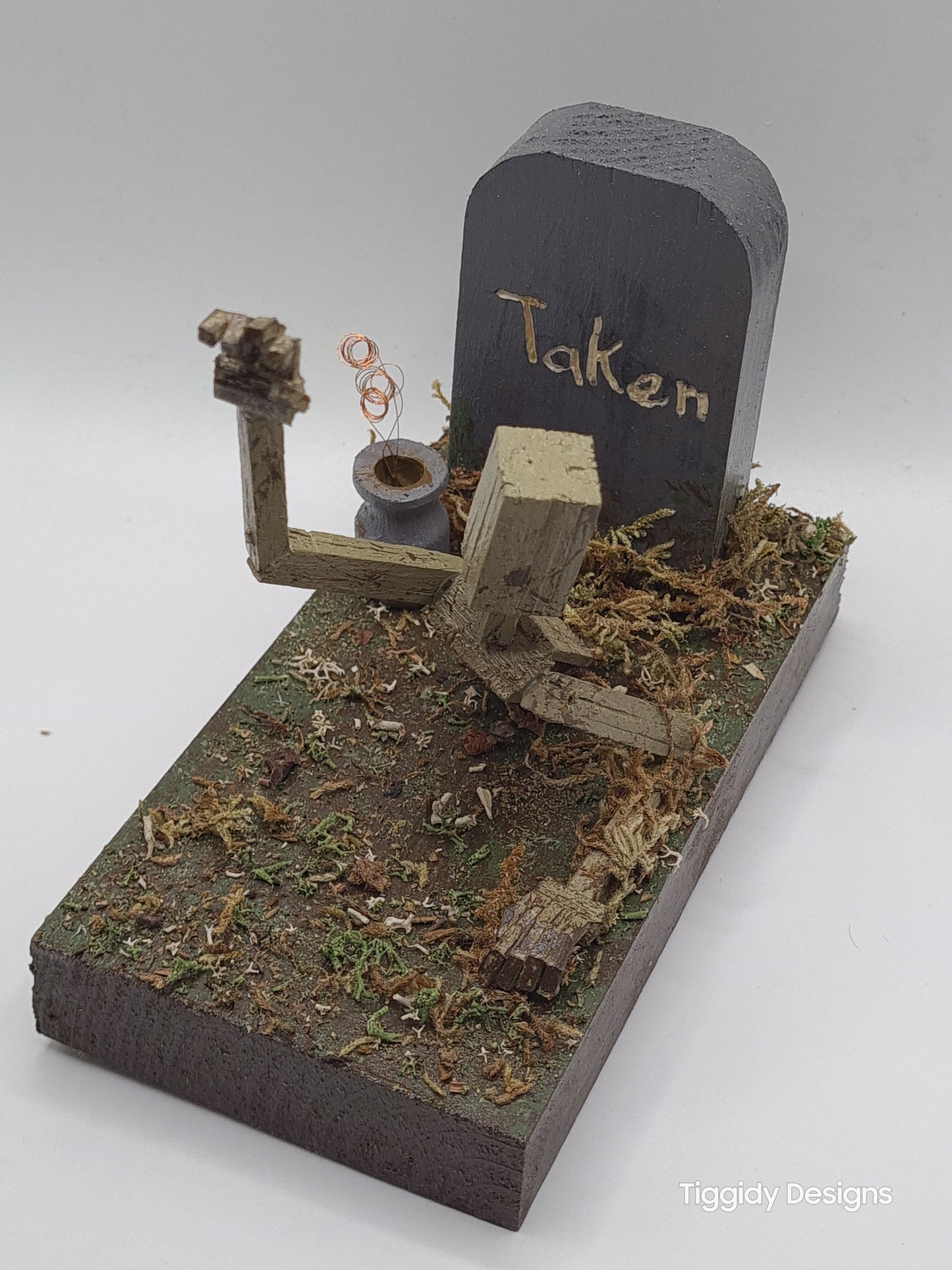 Reaching From The Grave - Handcrafted Wooden Matchstick Figures - Gifts, Ornaments and Decor By Tiggidy Designs