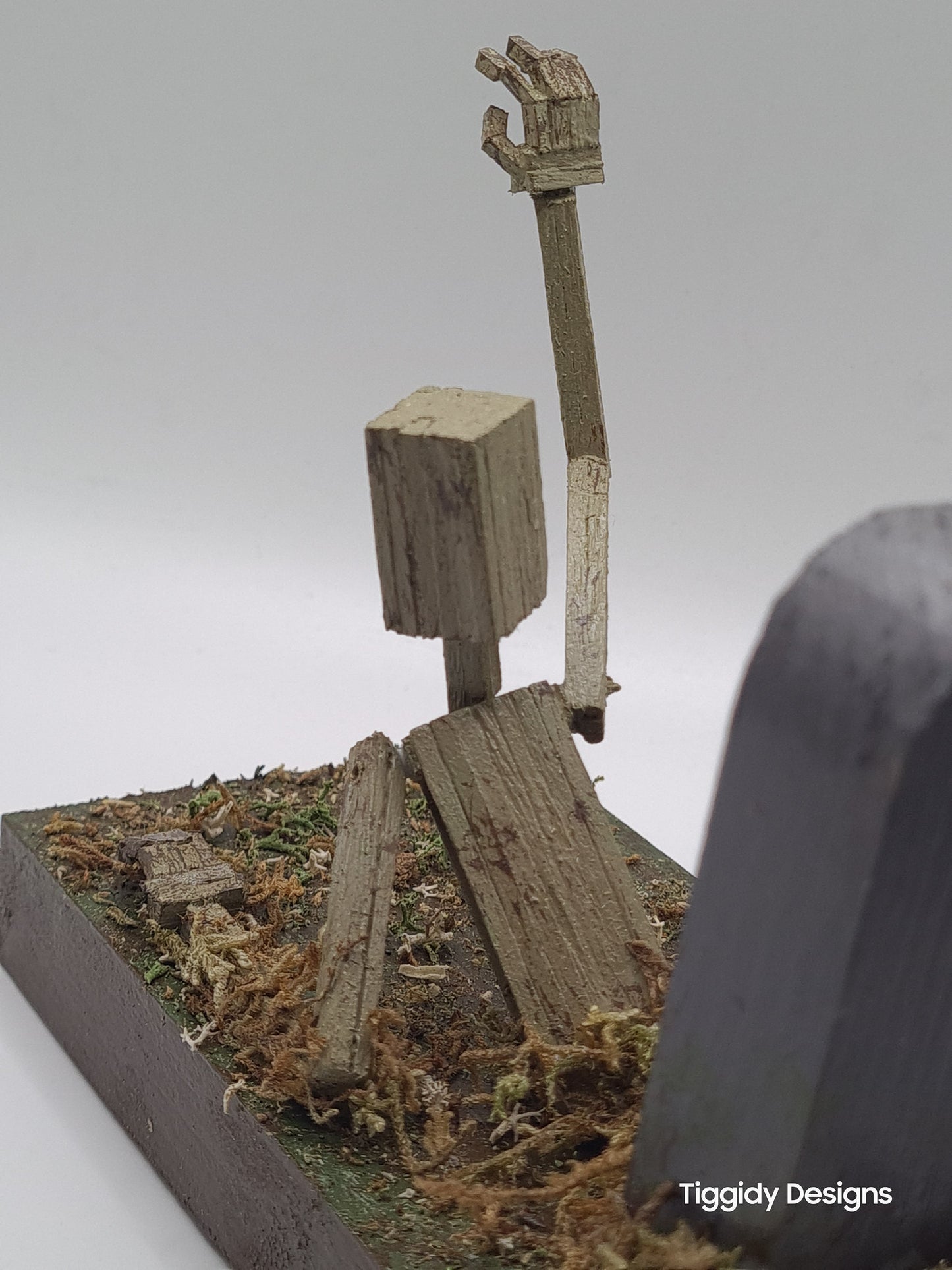Reaching From The Grave - Handcrafted Wooden Matchstick Figures - Gifts, Ornaments and Decor By Tiggidy Designs