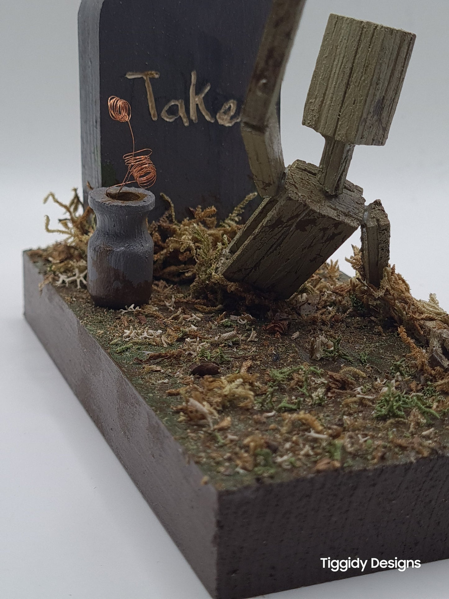 Reaching From The Grave - Handcrafted Wooden Matchstick Figures - Gifts, Ornaments and Decor By Tiggidy Designs