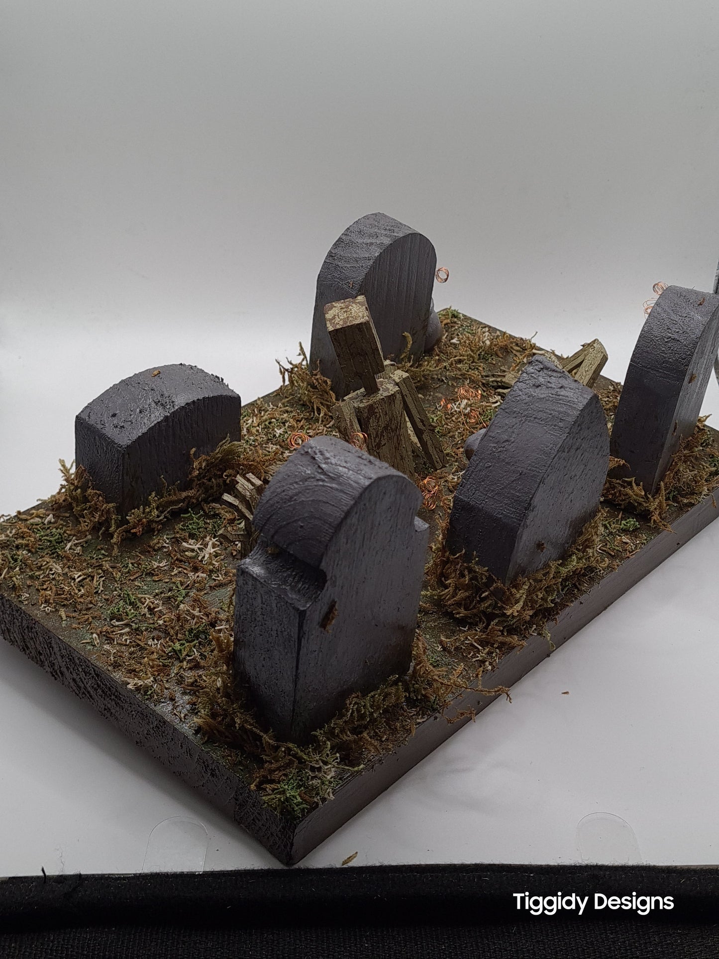 Graveyard - Handcrafted Wooden Matchstick Figures - Gifts, Ornaments and Decor By Tiggidy Designs