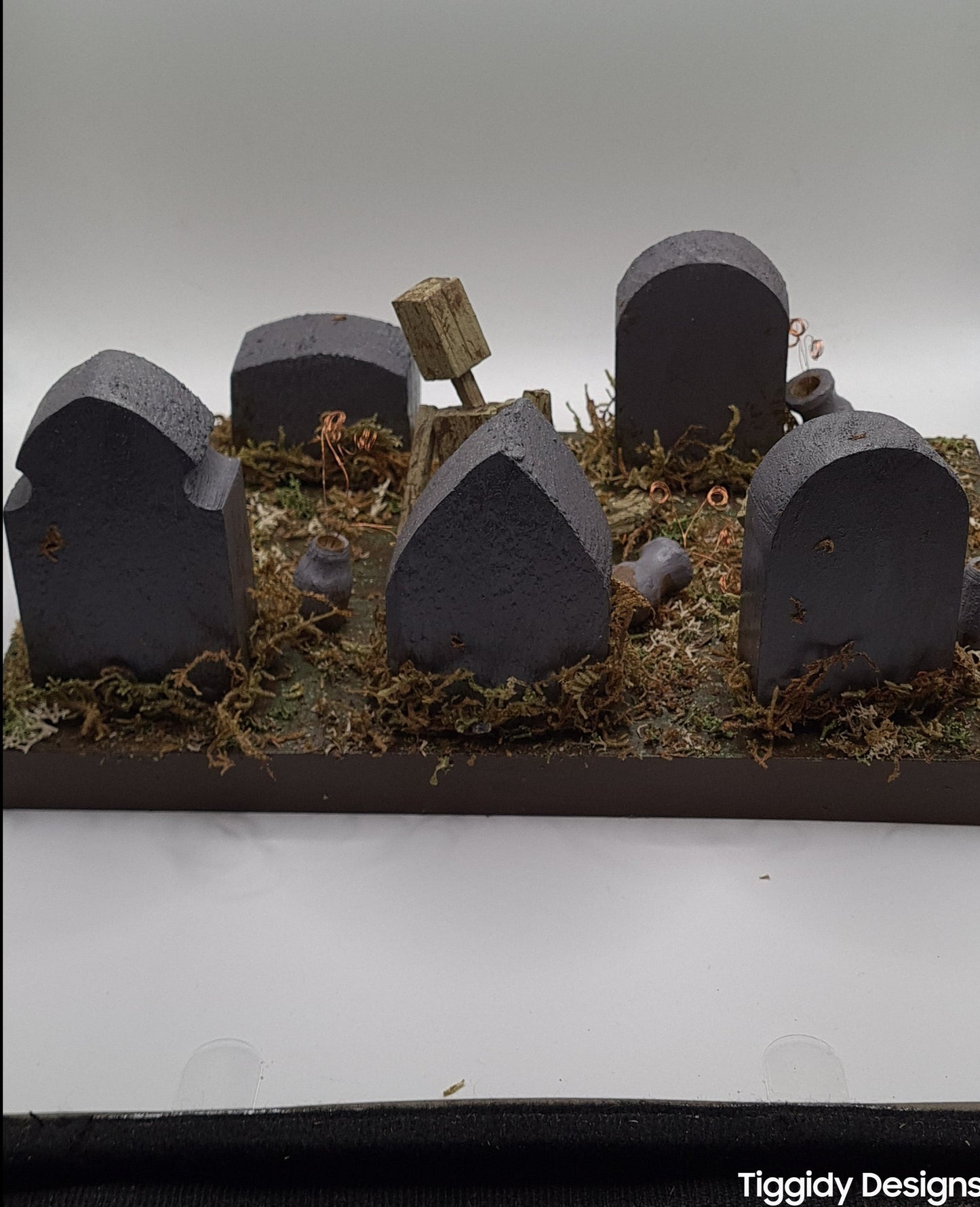 Graveyard - Handcrafted Wooden Matchstick Figures - Gifts, Ornaments and Decor By Tiggidy Designs