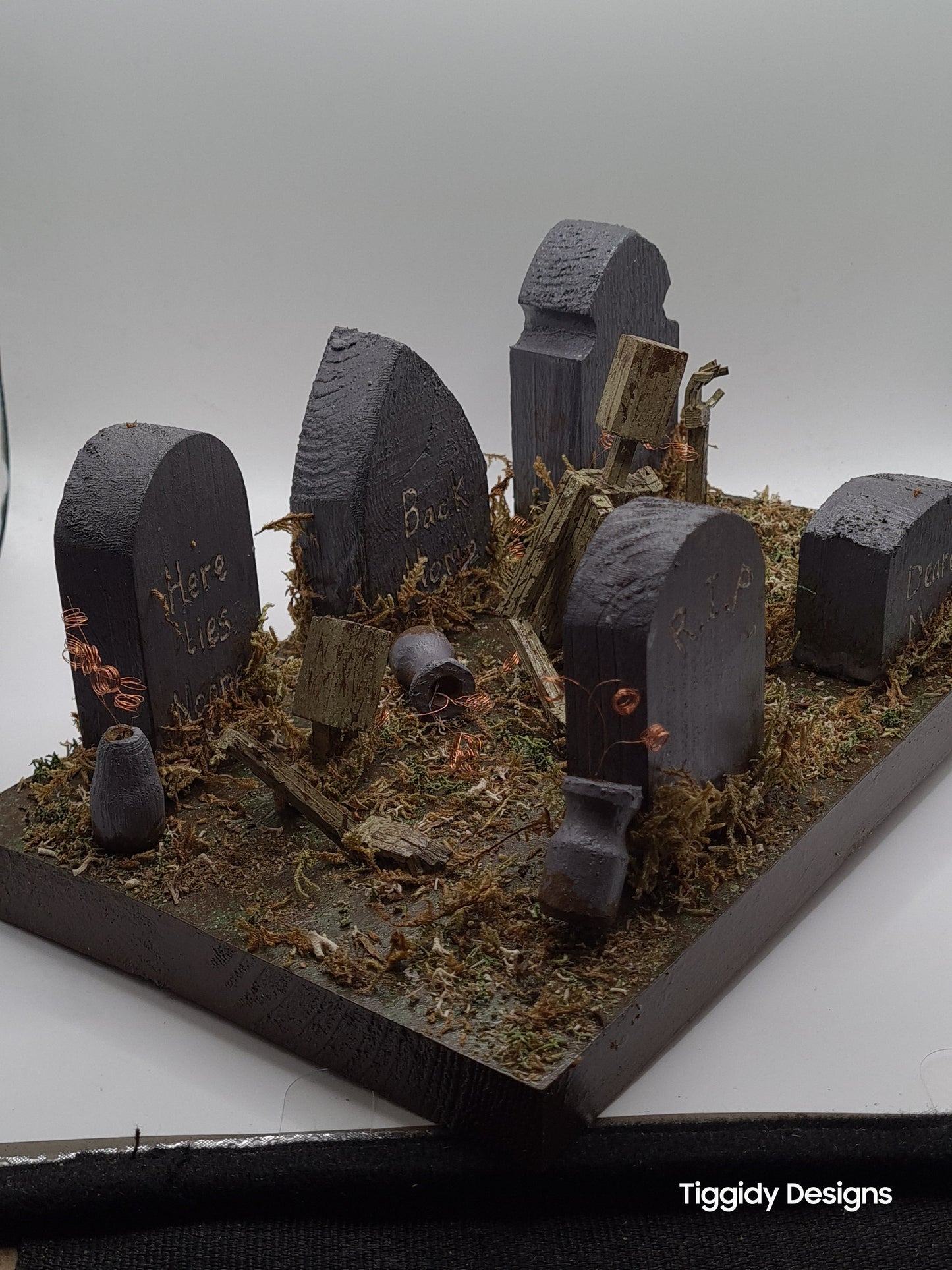 Graveyard - Handcrafted Wooden Matchstick Figures - Gifts, Ornaments and Decor By Tiggidy Designs