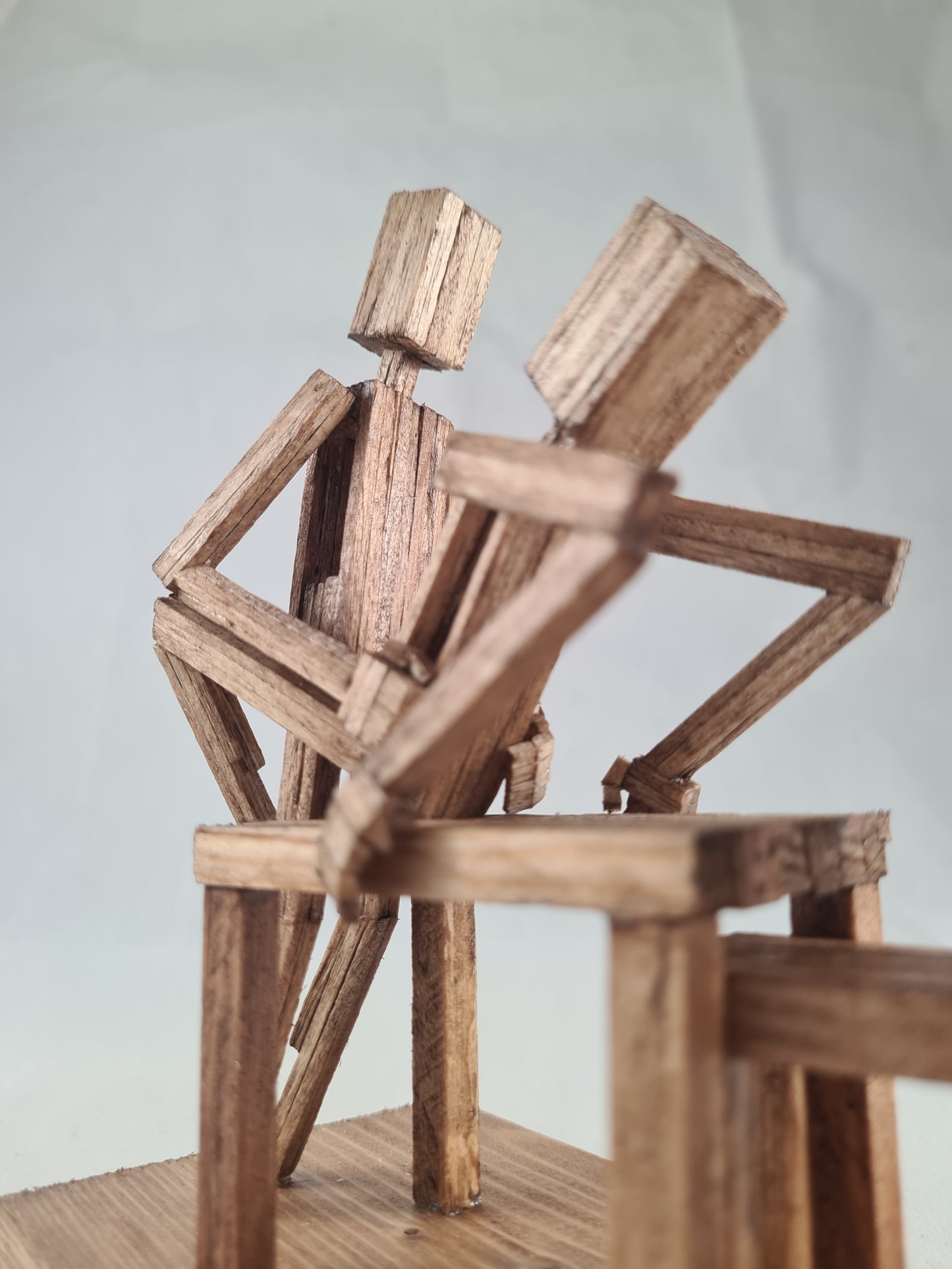 Table Service - Handcrafted Wooden Matchstick Figures - Gifts, Ornaments and Decor By Tiggidy Designs