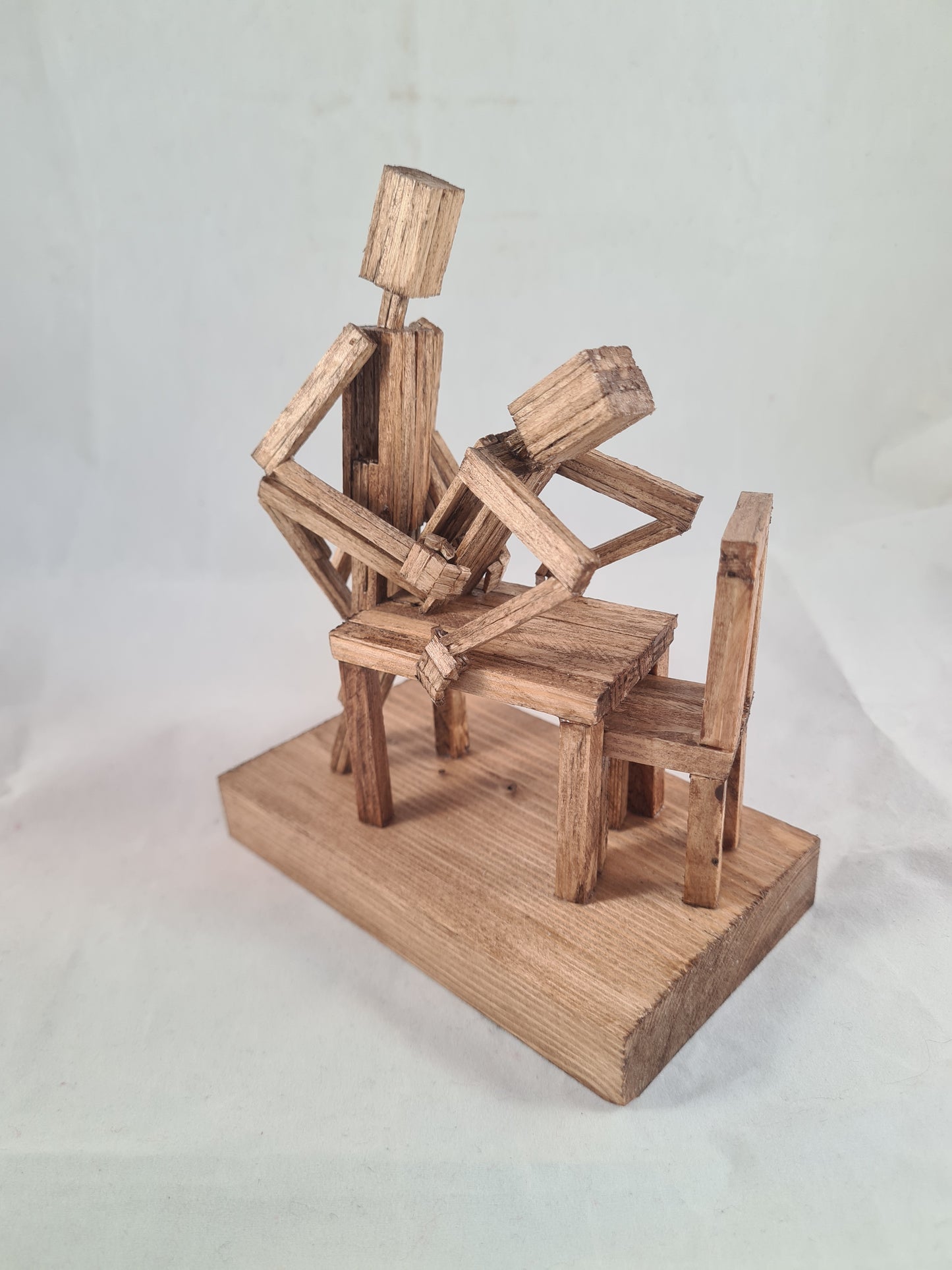 Table Service - Handcrafted Wooden Matchstick Figures - Gifts, Ornaments and Decor By Tiggidy Designs