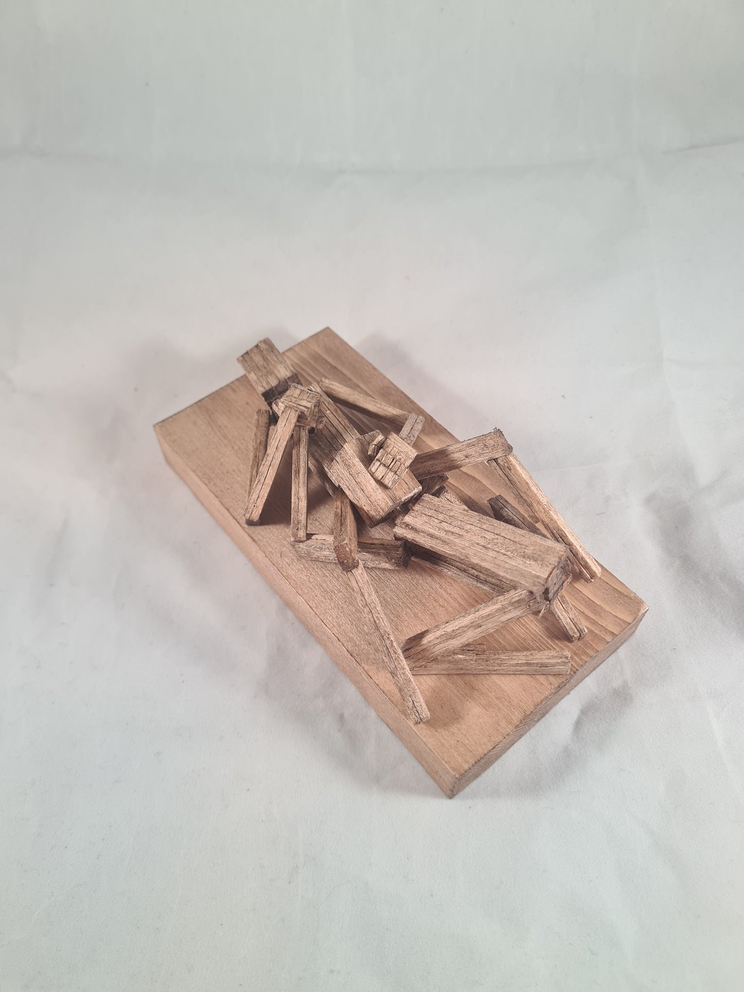 Dinner for Two - Handcrafted Wooden Matchstick Figures - Gifts, Ornaments and Decor By Tiggidy Designs