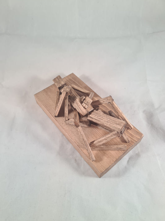 Dinner for Two - Handcrafted Wooden Matchstick Figures - Gifts, Ornaments and Decor By Tiggidy Designs