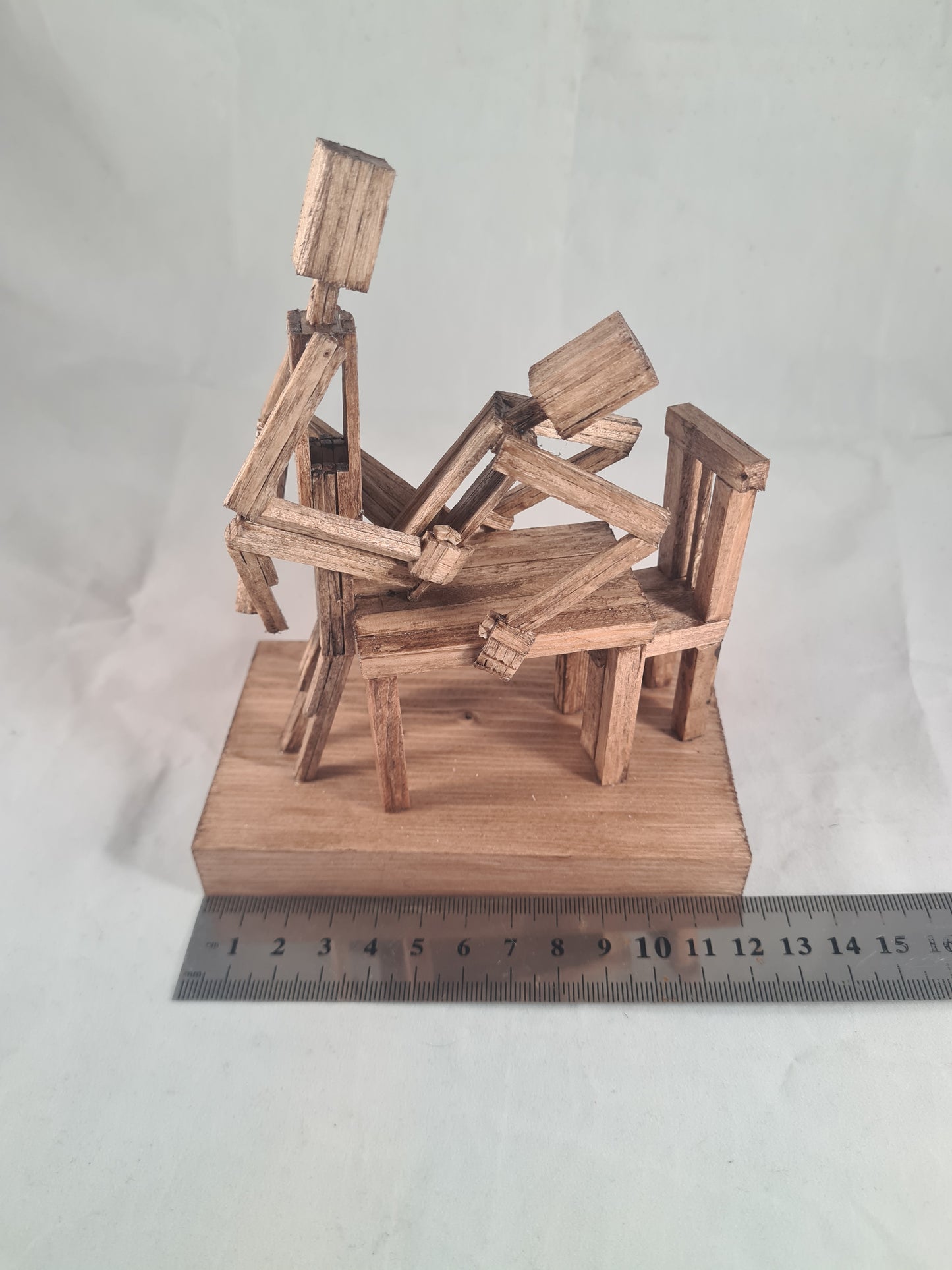 Table Service - Handcrafted Wooden Matchstick Figures - Gifts, Ornaments and Decor By Tiggidy Designs