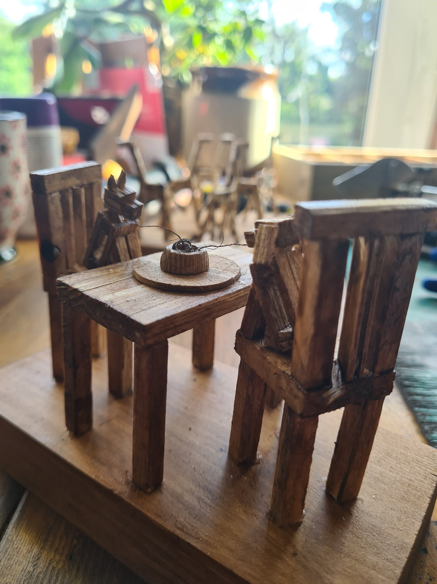 Lady And The Tramp - Handcrafted Wooden Matchstick Figures - Gifts, Ornaments and Decor By Tiggidy Designs