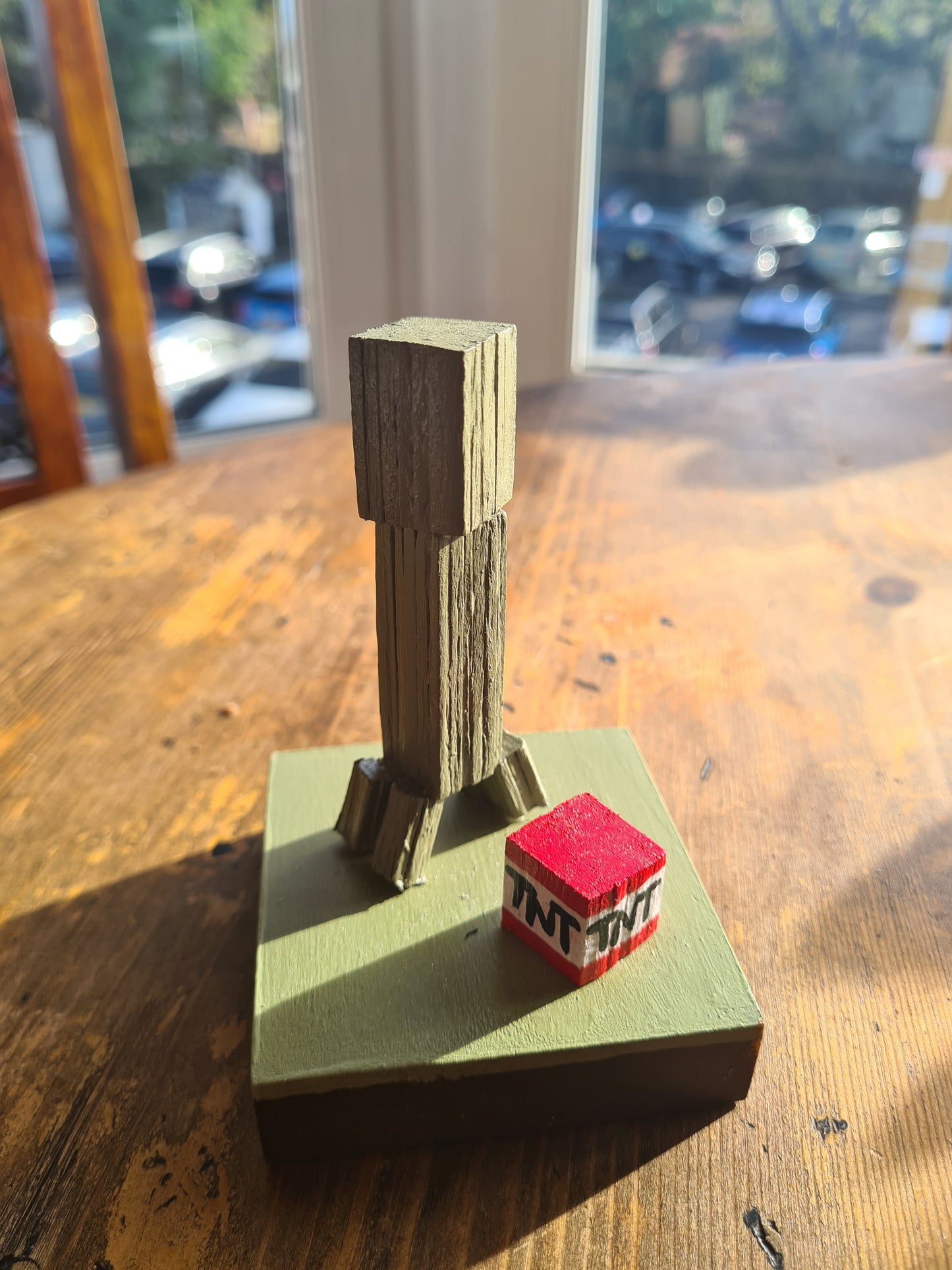 Minecraft Creeper - Handcrafted Wooden Matchstick Figures - Gifts, Ornaments and Decor By Tiggidy Designs