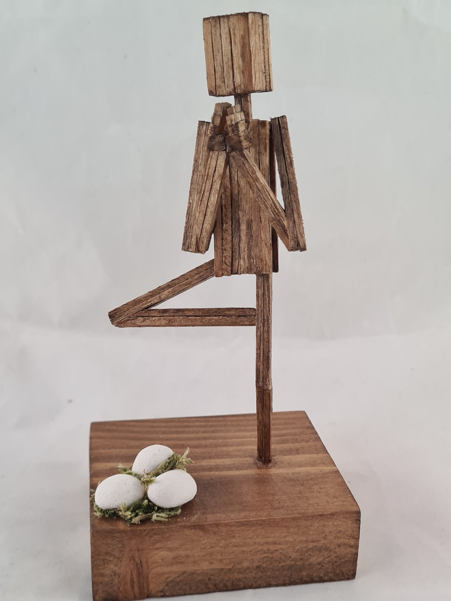 Tree Pose - Handcrafted Wooden Matchstick Figures - Gifts, Ornaments and Decor By Tiggidy Designs