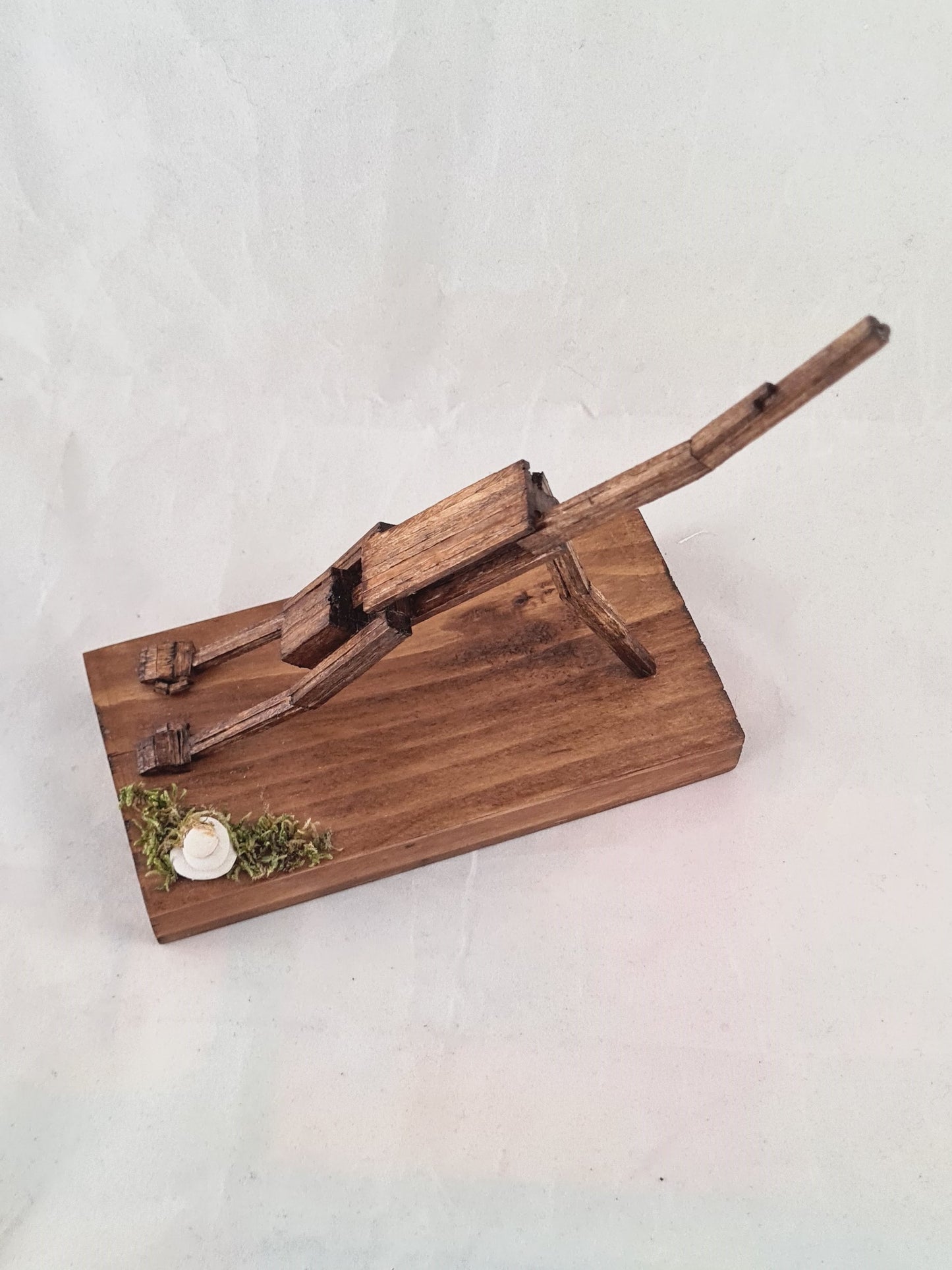 Downward Facing Dog Split - Handcrafted Wooden Matchstick Figures - Gifts, Ornaments and Decor By Tiggidy Designs