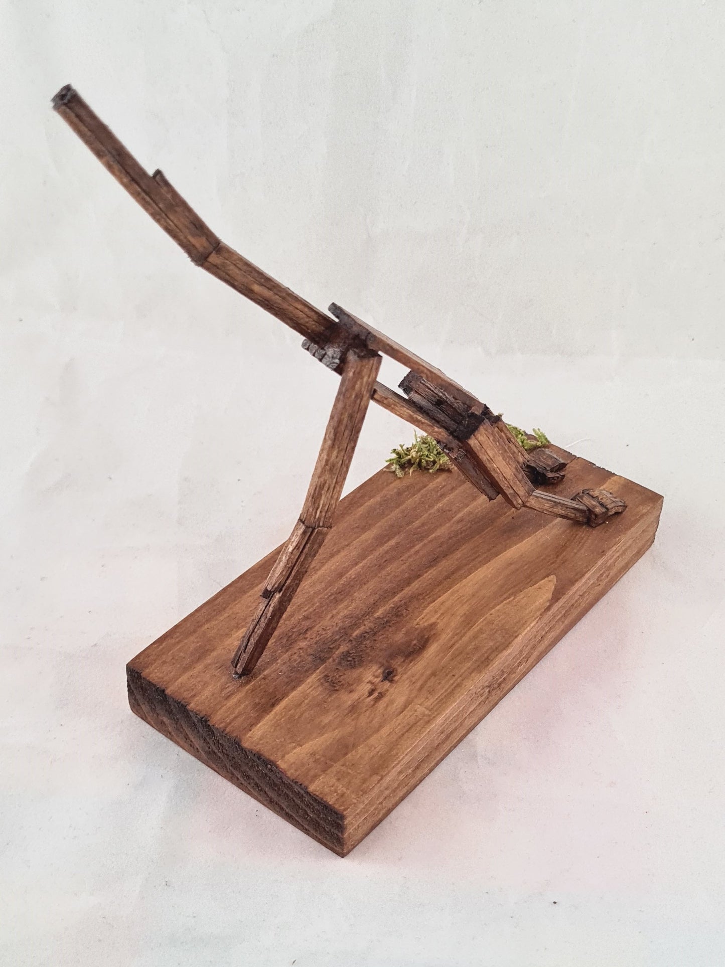 Downward Facing Dog Split - Handcrafted Wooden Matchstick Figures - Gifts, Ornaments and Decor By Tiggidy Designs