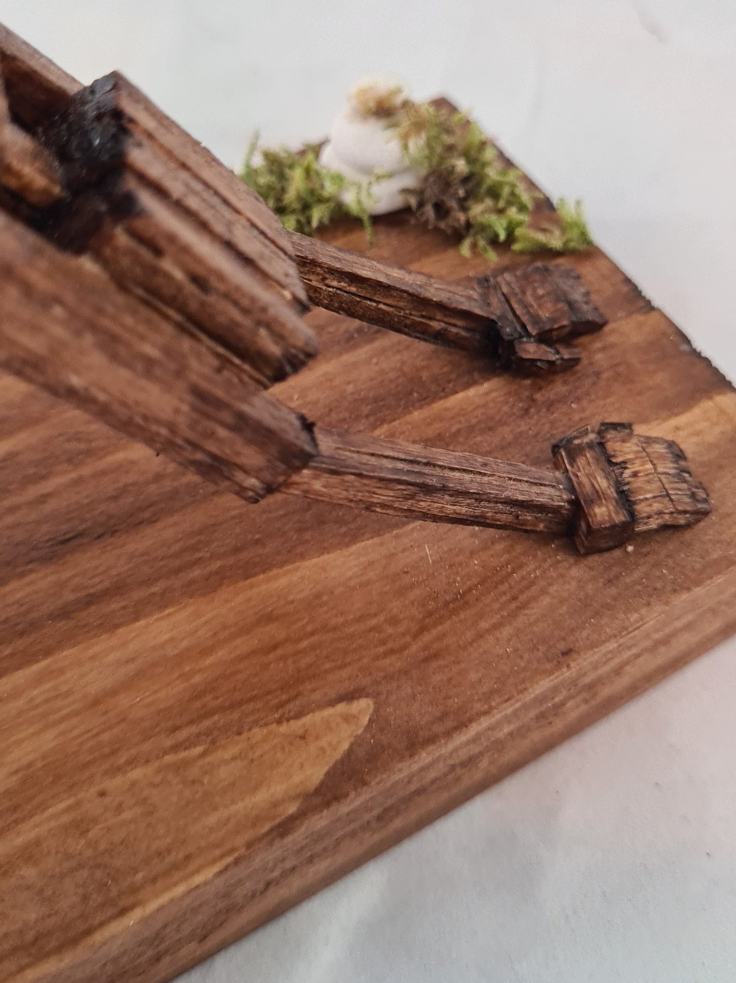 Downward Facing Dog Split - Handcrafted Wooden Matchstick Figures - Gifts, Ornaments and Decor By Tiggidy Designs