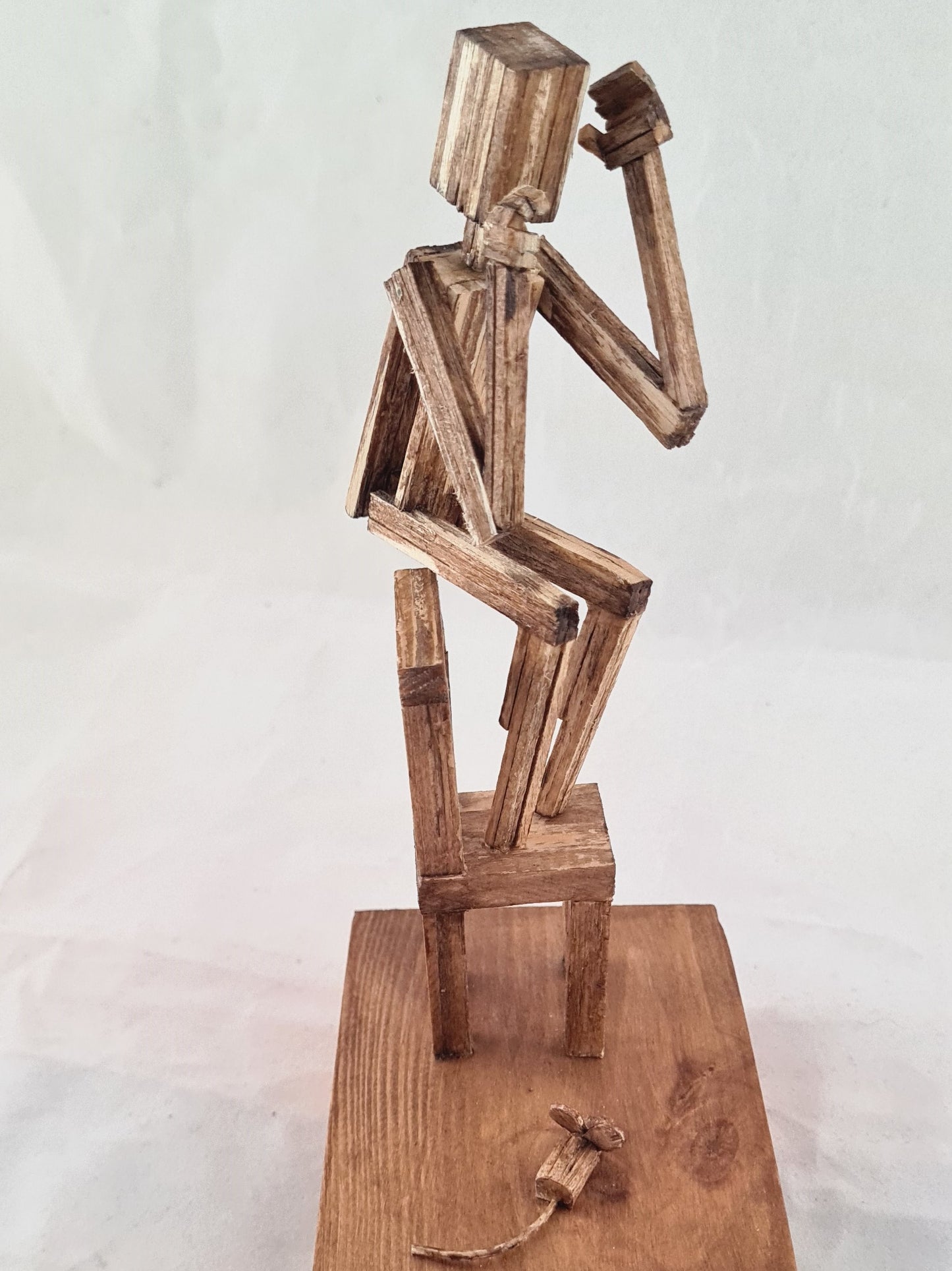 Mouse! - Handcrafted Wooden Matchstick Figures - Gifts, Ornaments and Decor By Tiggidy Designs