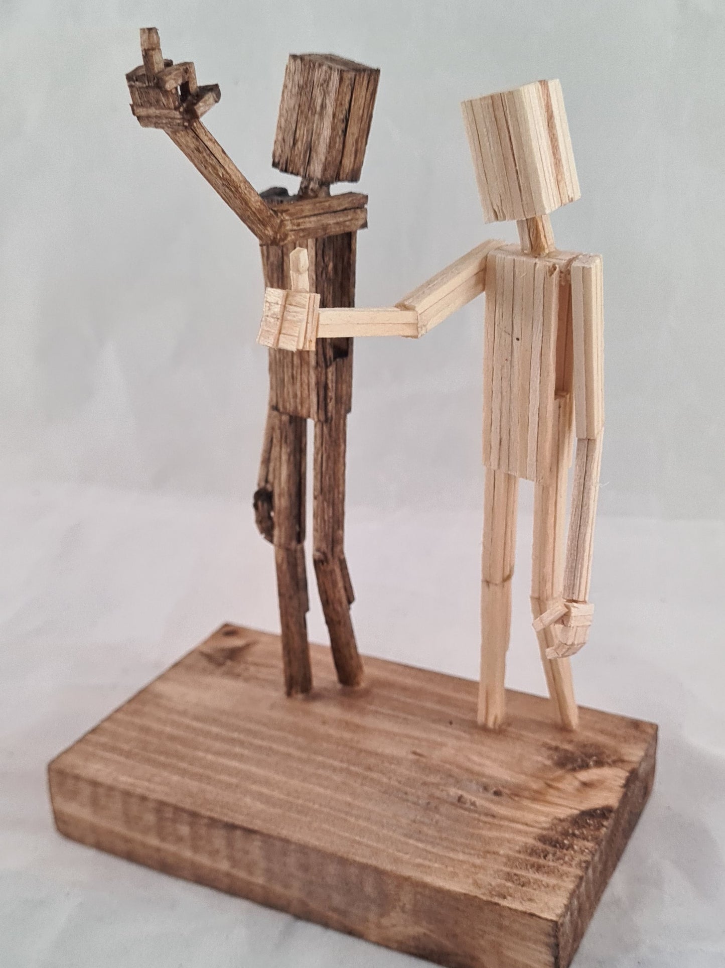 Hey, F**k You - Handcrafted Wooden Matchstick Figures - Gifts, Ornaments and Decor By Tiggidy Designs