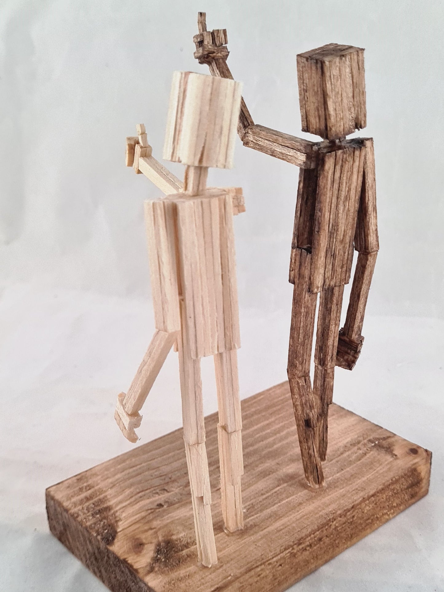 Hey, F**k You - Handcrafted Wooden Matchstick Figures - Gifts, Ornaments and Decor By Tiggidy Designs